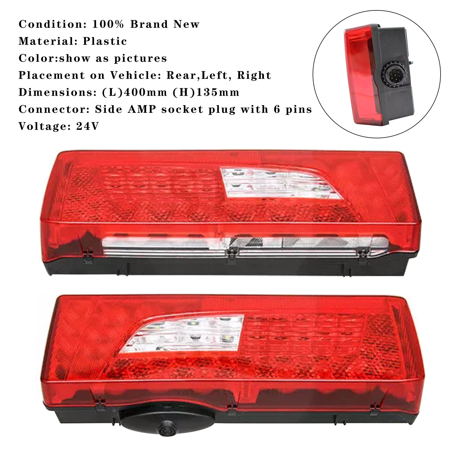 2 feux arrière LED 2380955 + 2241859 pour camions SCANIA R P G L S Series