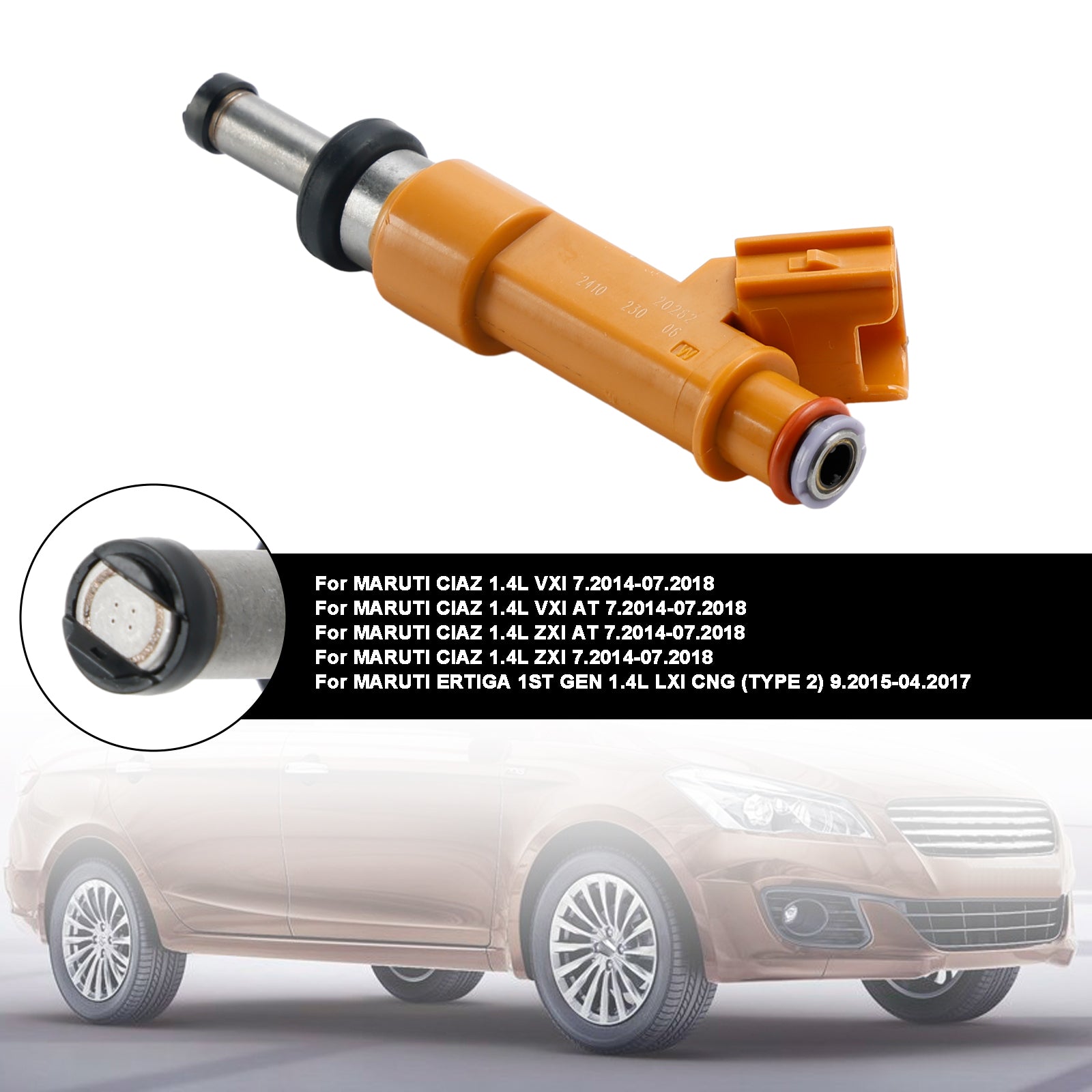 1pcs injecteur de carburant 15710m83p00 Fit Maruti Ciaz 1.4L Ertiga Swift Dzire
