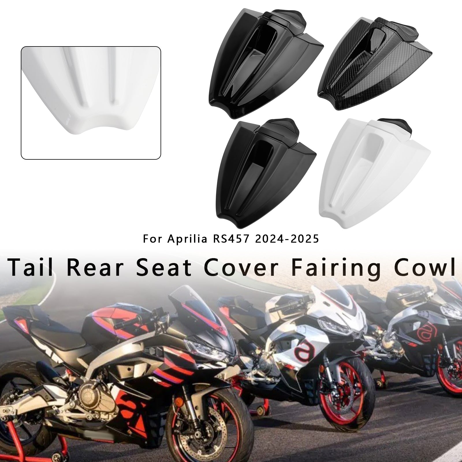 2024-2025 Aprilia Rs 457 Hale baksete deksel Fairing Cowl