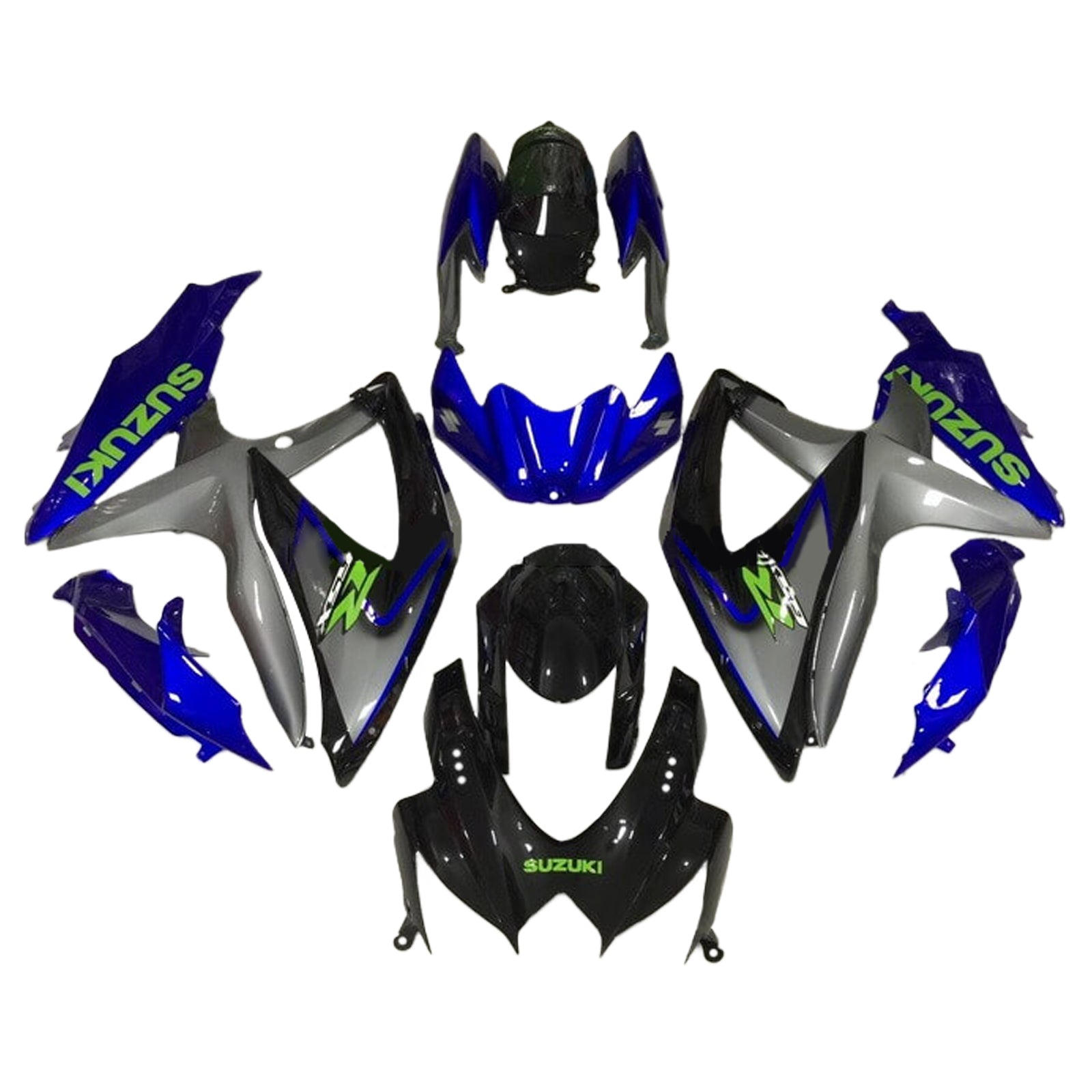 2008-2010 Suzuki GSXR 600/750 K8 Injeksjon Fairing Kit karosseri plast abs ABS