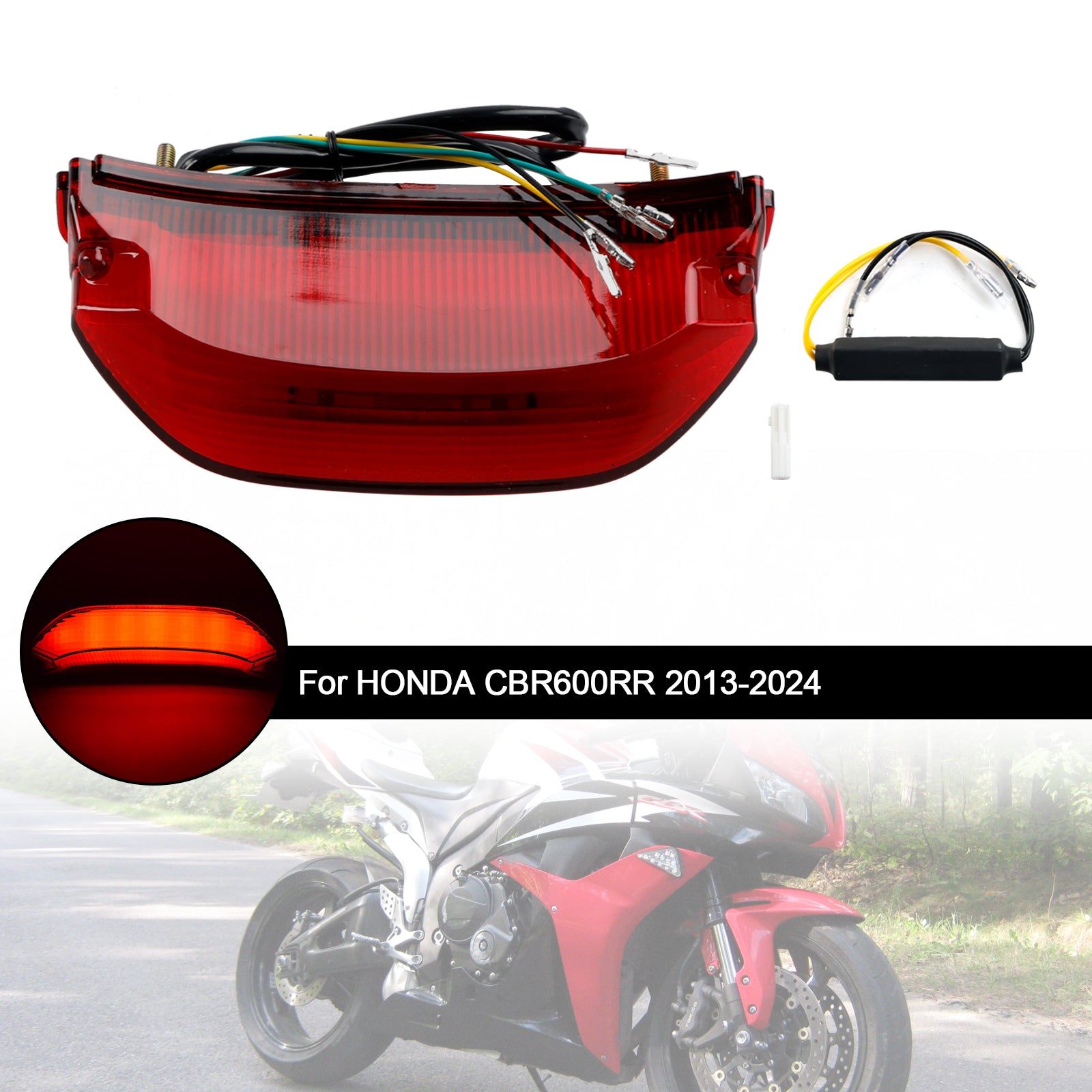 2013-2024 Honda CBR600RR LED bakhalebremsesignaler lys