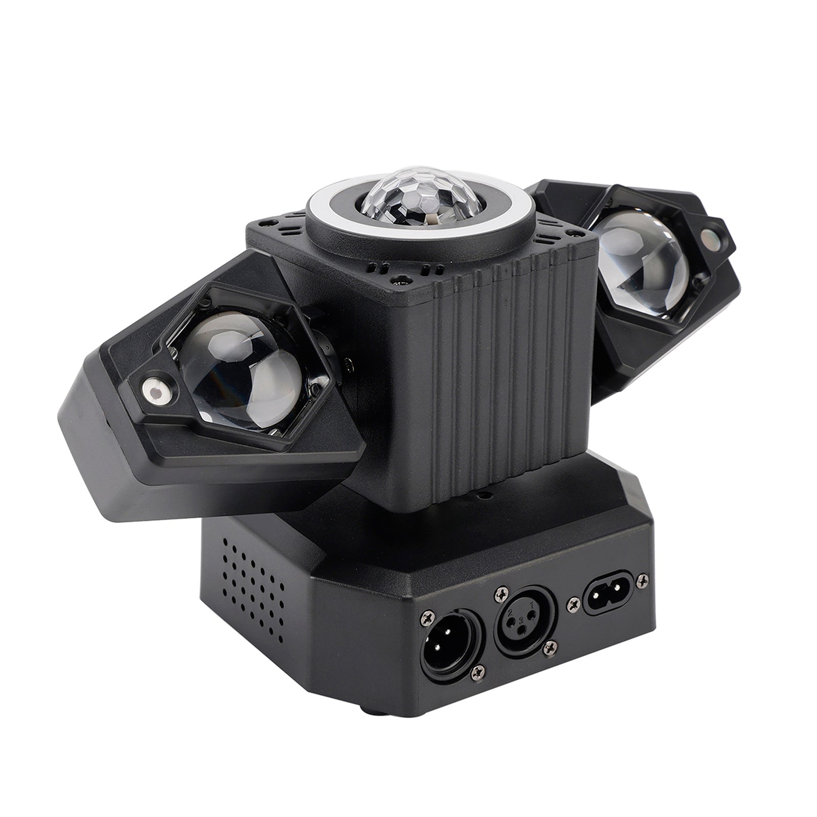 Rörligt huvudljus Roterande Disco Ball Laser Beam Strobe Remote DMX Stage Light