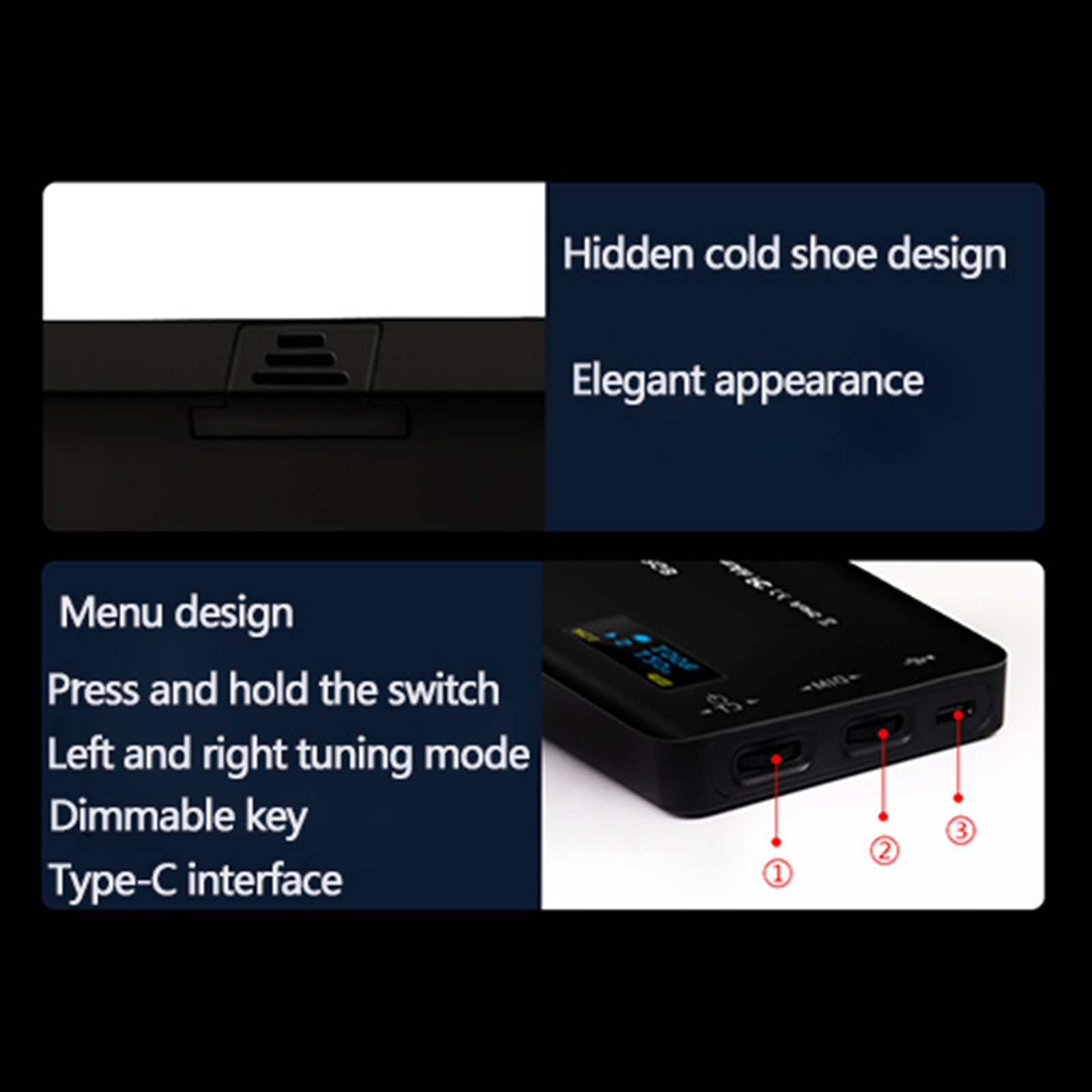 W140 RGB LED-videolampa fyllnadsljus videokamera mobiltelefon live skönhet utomhus