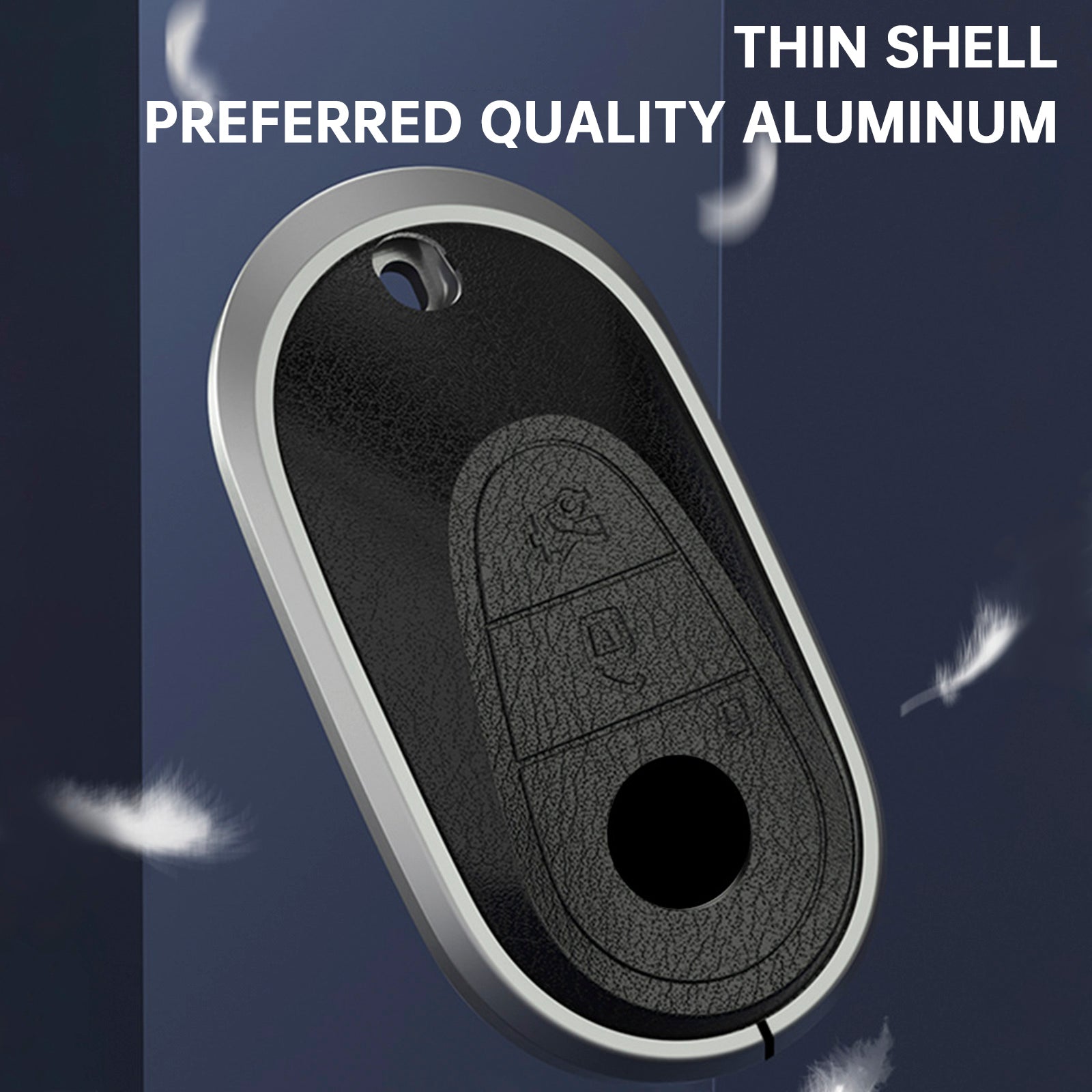 Étui marron pour clé de voiture en alliage d'aluminium TPU, housse pour Benz GLC GLK CLS GLA CLA AMG