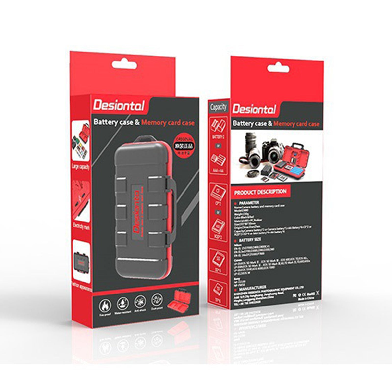 Camera Memory Card Protective Box Camera Battery Box SD/TF Card Storage Box Set