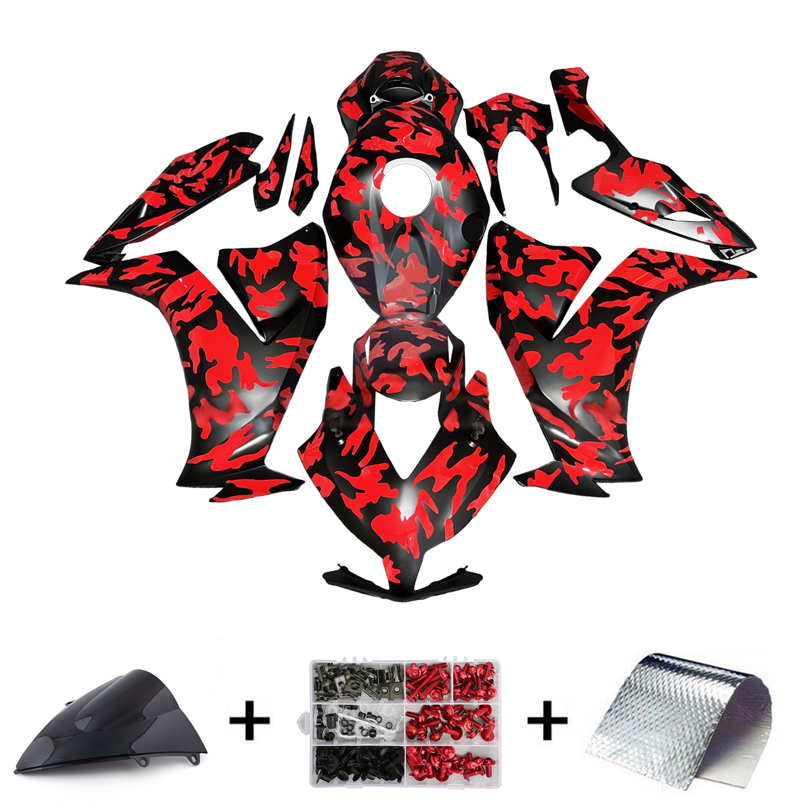 2012-2016 Honda CBR1000RR Kit de carenado de inyección Carrocería Plástico ABS