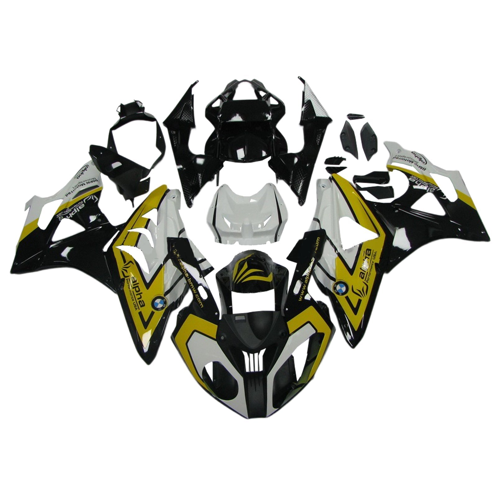 2009-2014 BMW S1000RR Kit de carénage Kit de carrosserie Plastique Abs