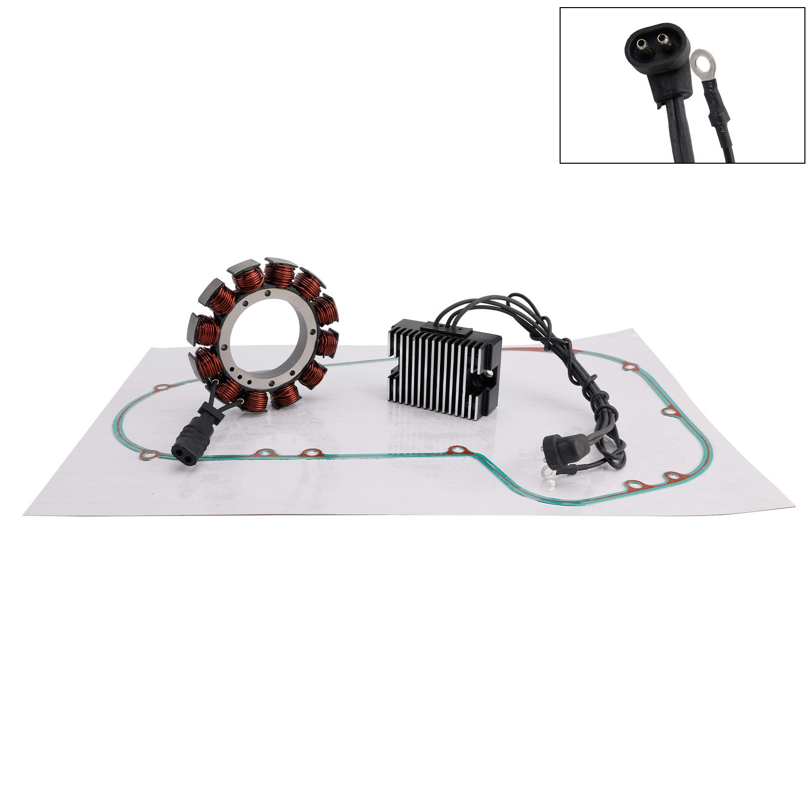 1989-1992 for FXR Low Glide 35A Stator Regulator Rectifier Gasket 3490185