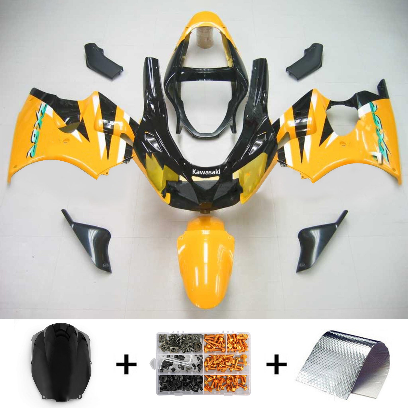 2000-2002 Kawasaki ZX6R 636 ZZR600 2005-2008 Kit de carénage