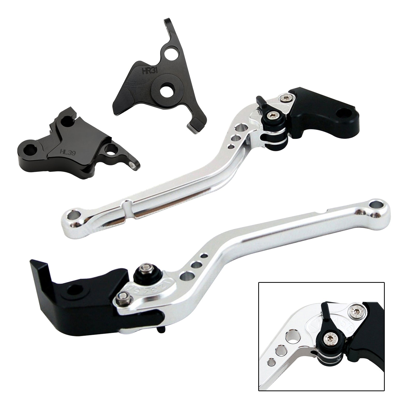 Palanca de freno de embrague larga apta para CFMOTO 450SS 450SR 21-23 450NK 23-24
