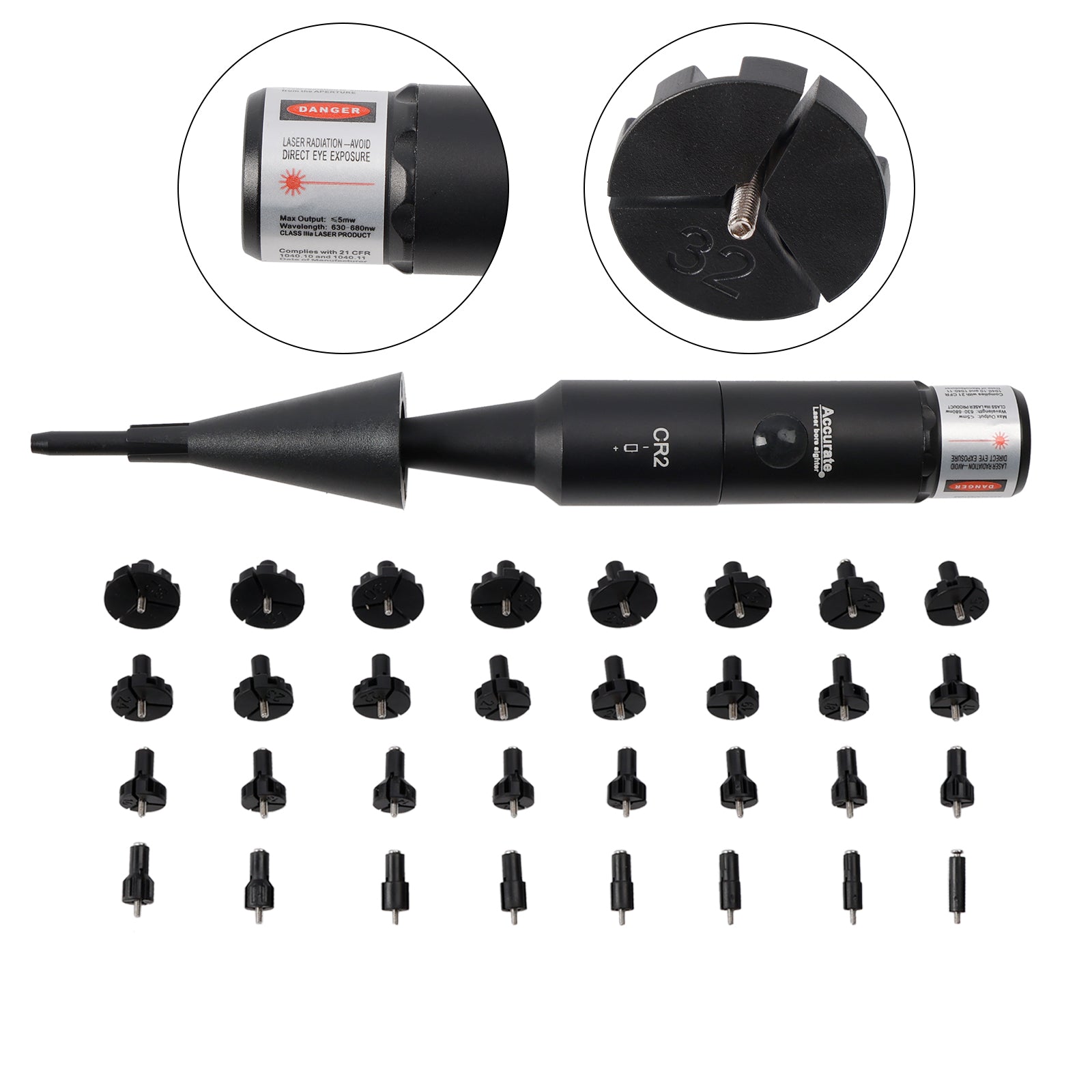 Professionele Laser Bore Sight Kit Meerdere kaliber Verbeterde Red Bore Sighter