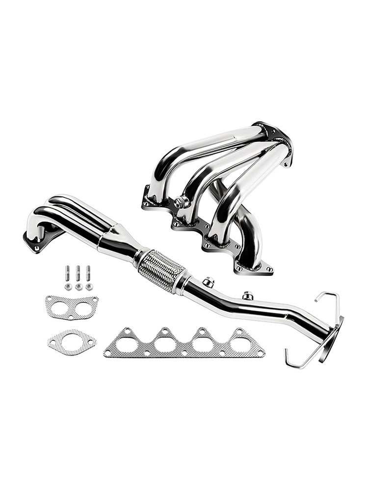 Stainless Steel Racing Exhaust Header Manifold Fit Mitsubishi Lancer 2002-2007