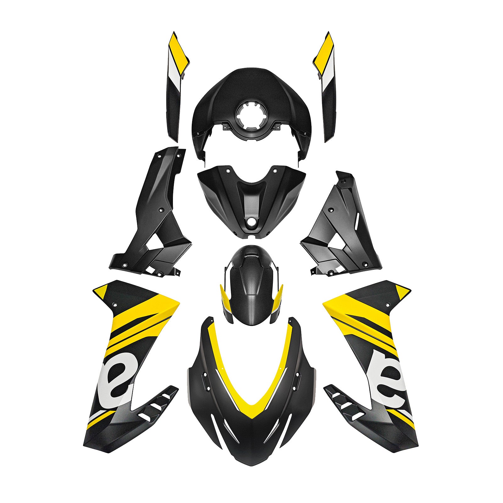 Vstrekovanie ABS plastová kapotážová súprava pre kapotáž pre Aprilia RS457 2024-2025 09#