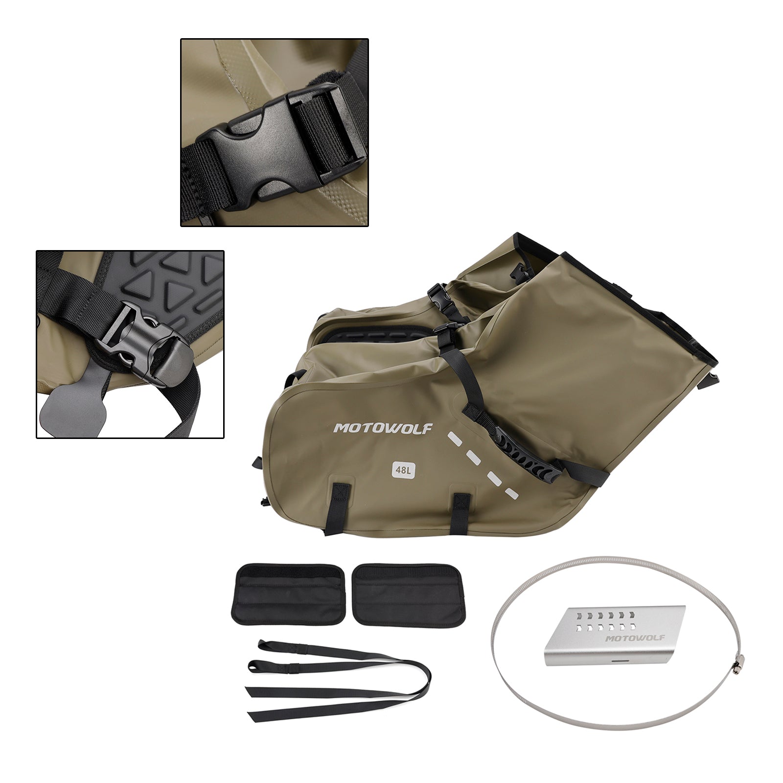 Sac de queue latérale Couleur de sac à segment assorti des bagages 86L Verre pour la moto de scooter