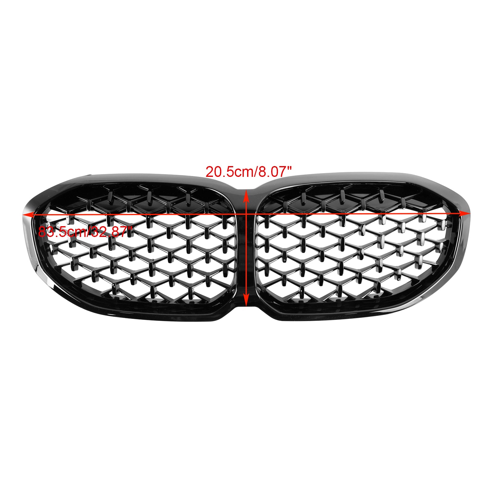 F40 BMW 1 Series 2019-2024 Gloss Black Diamond Front Kidney Grill Grille