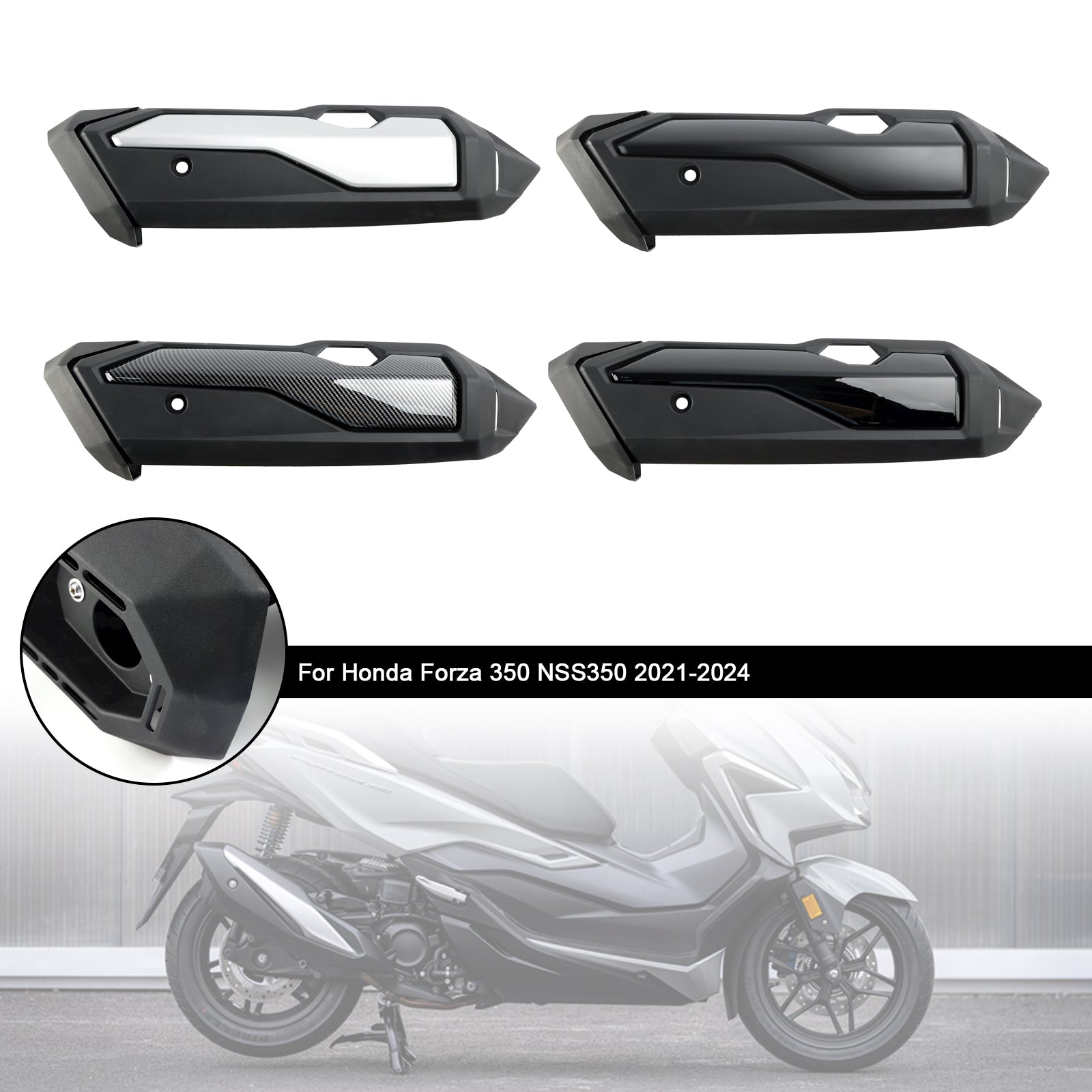 2021-2024 Honda Forza 350 NSS350 Uitlaatpijp Hitteschild Cover Shell
