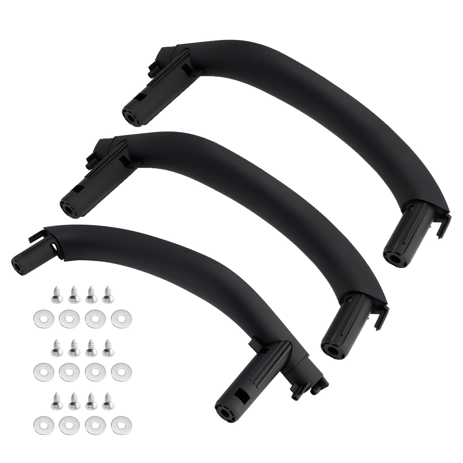 LHD 3PC Interior Door Handle Pull Cover For BMW X5 F15 X6 F16 2014-2018