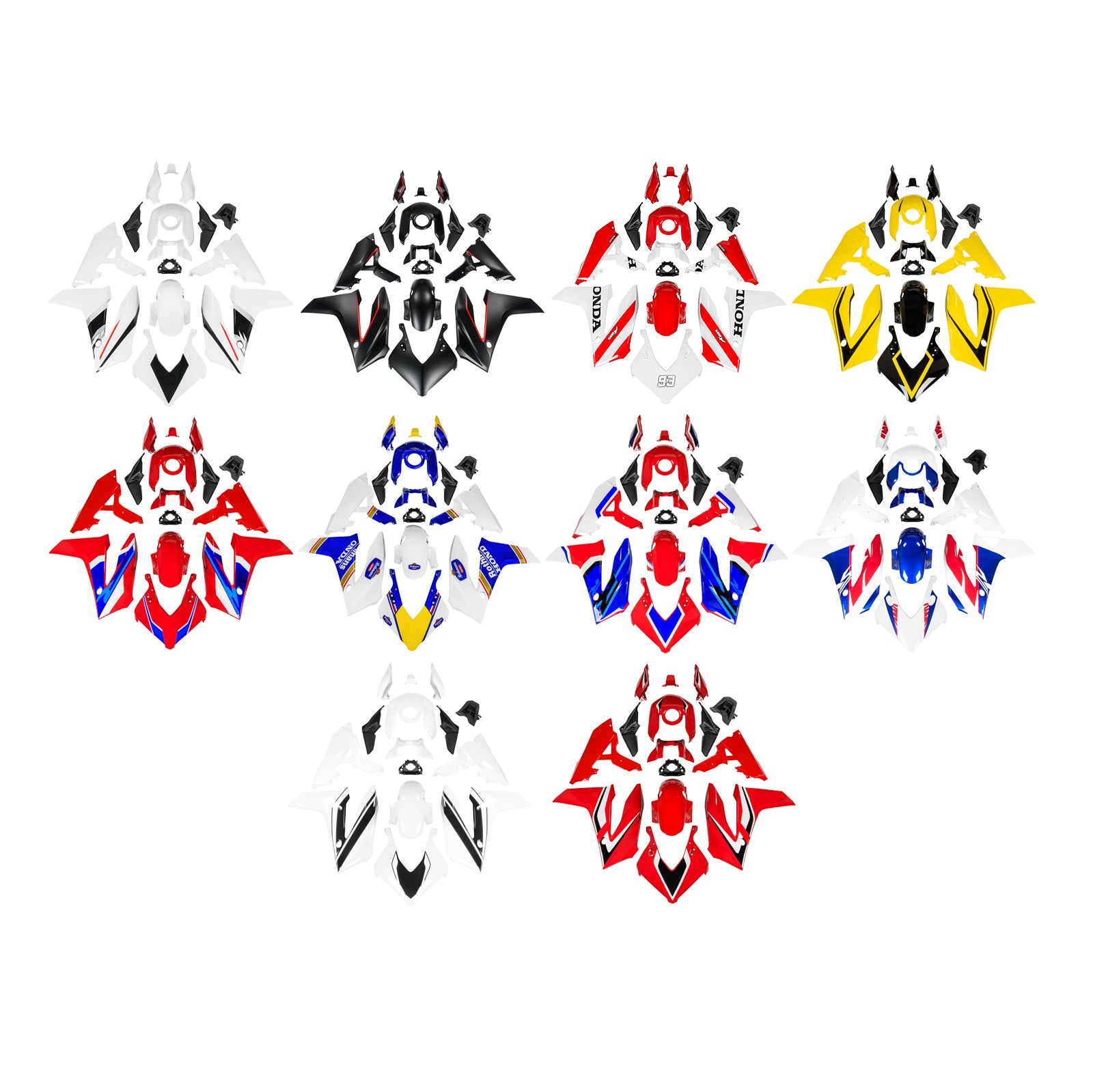 Kit de carenado de carrocería de plástico ABS de inyección para Honda CBR650R 2024-2025
