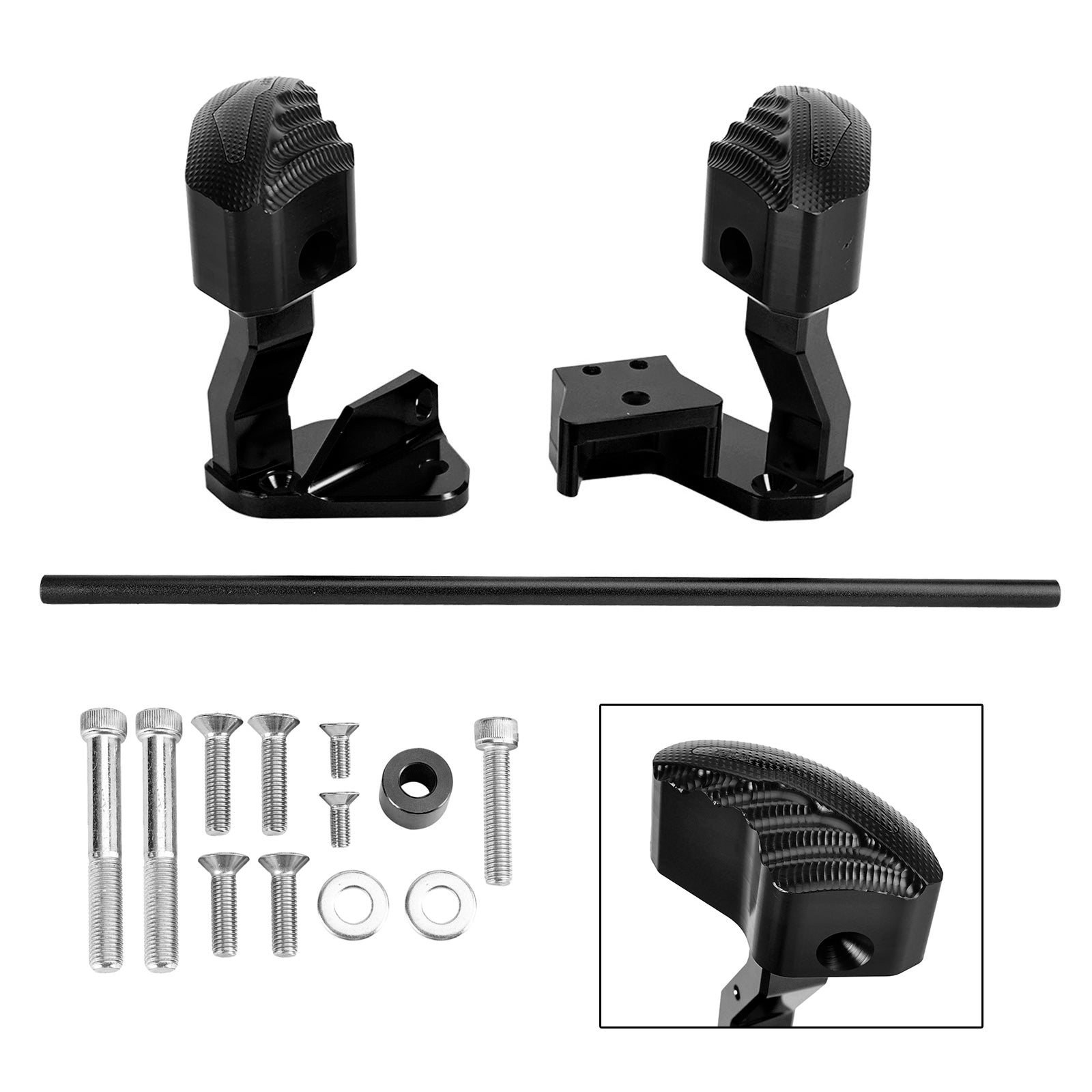 Protector Motor Crash Bunds Pads Slider Voor Suzuki Gsxr1300 Hayabusa 21-23 Zilver