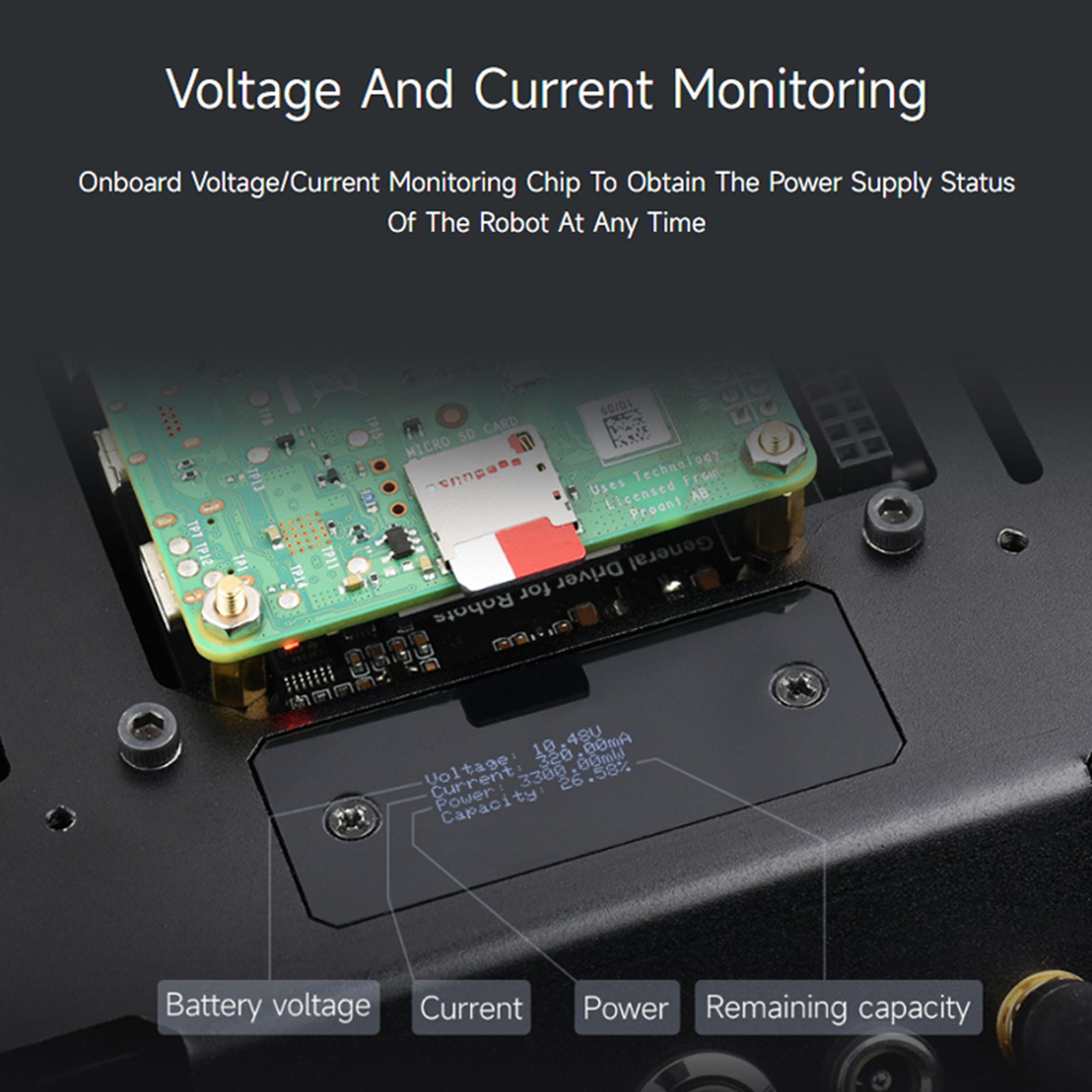 Robot Universal Driver Board ESP32-WROOM-32 MULTI-FUNKSJONSUTTYKNINGER