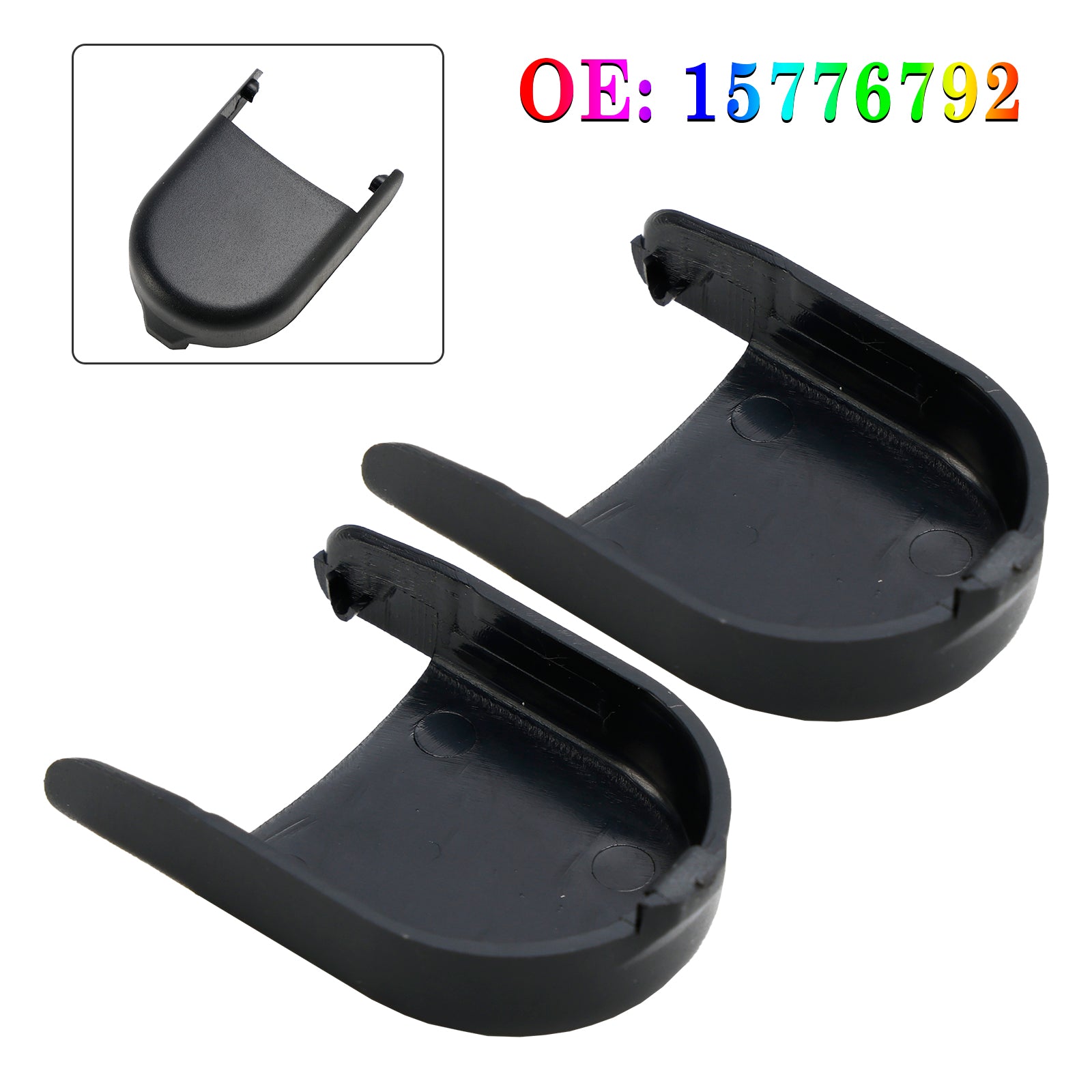 2 PCS Windshield Wiper Braço Nut Cap 15776792 para Chevrolet Silverado 07-19