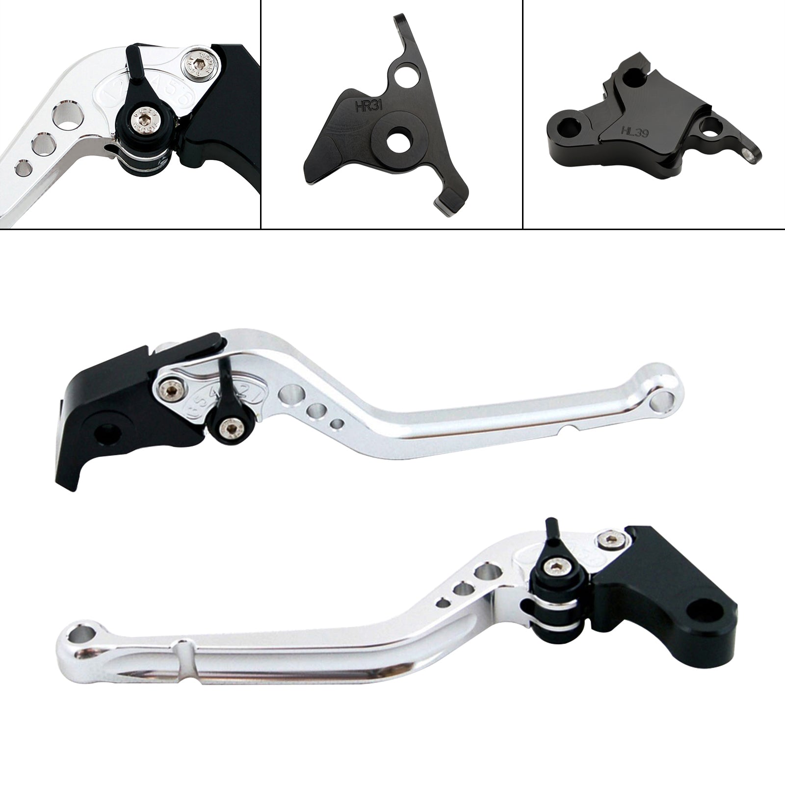 Palanca de freno de embrague larga apta para CFMOTO 450SS 450SR 21-23 450NK 23-24