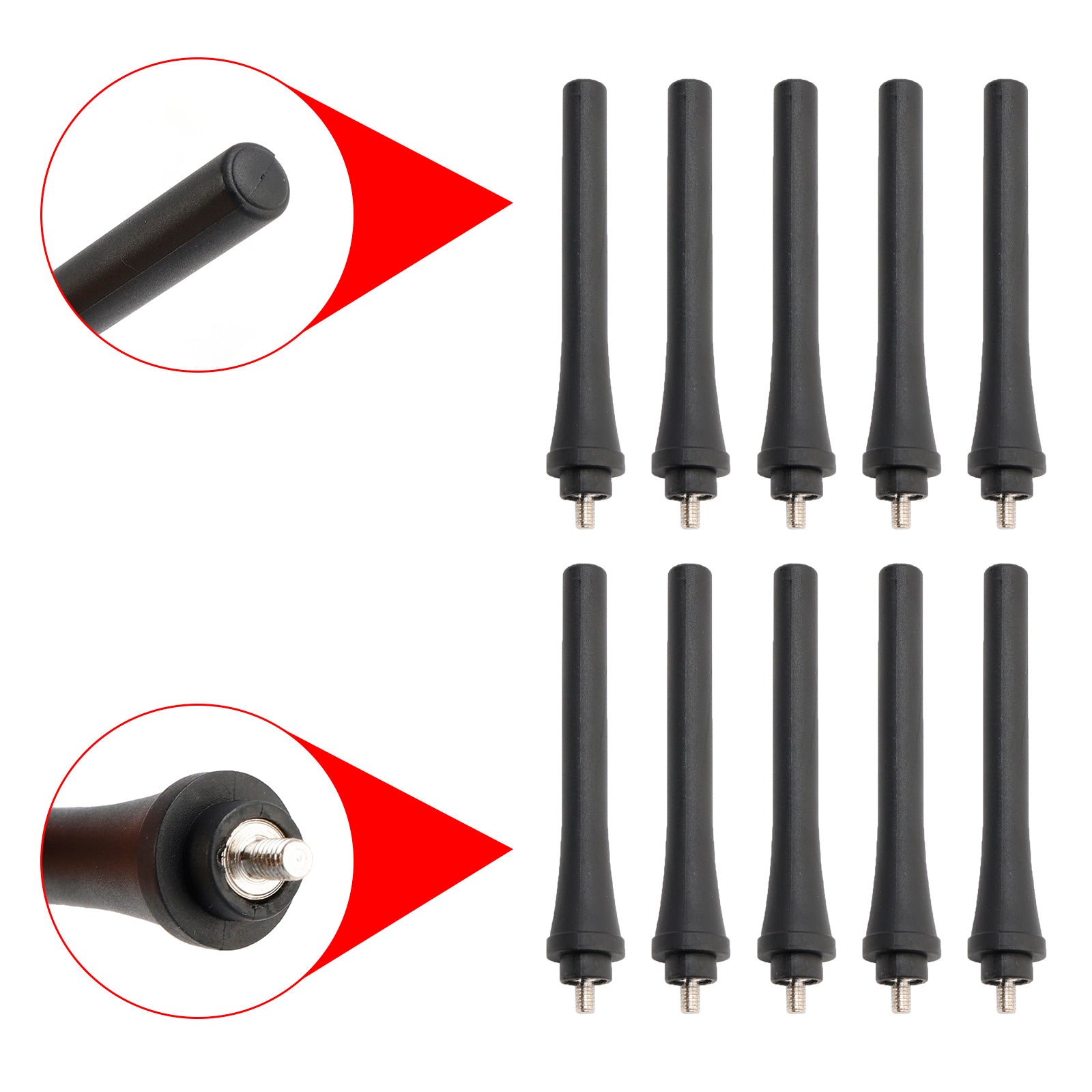 10x Radio 80mm HYT-TC310 Antenne 400-470Mhz voor Hytera TC310 TC320 Walkie Talkie
