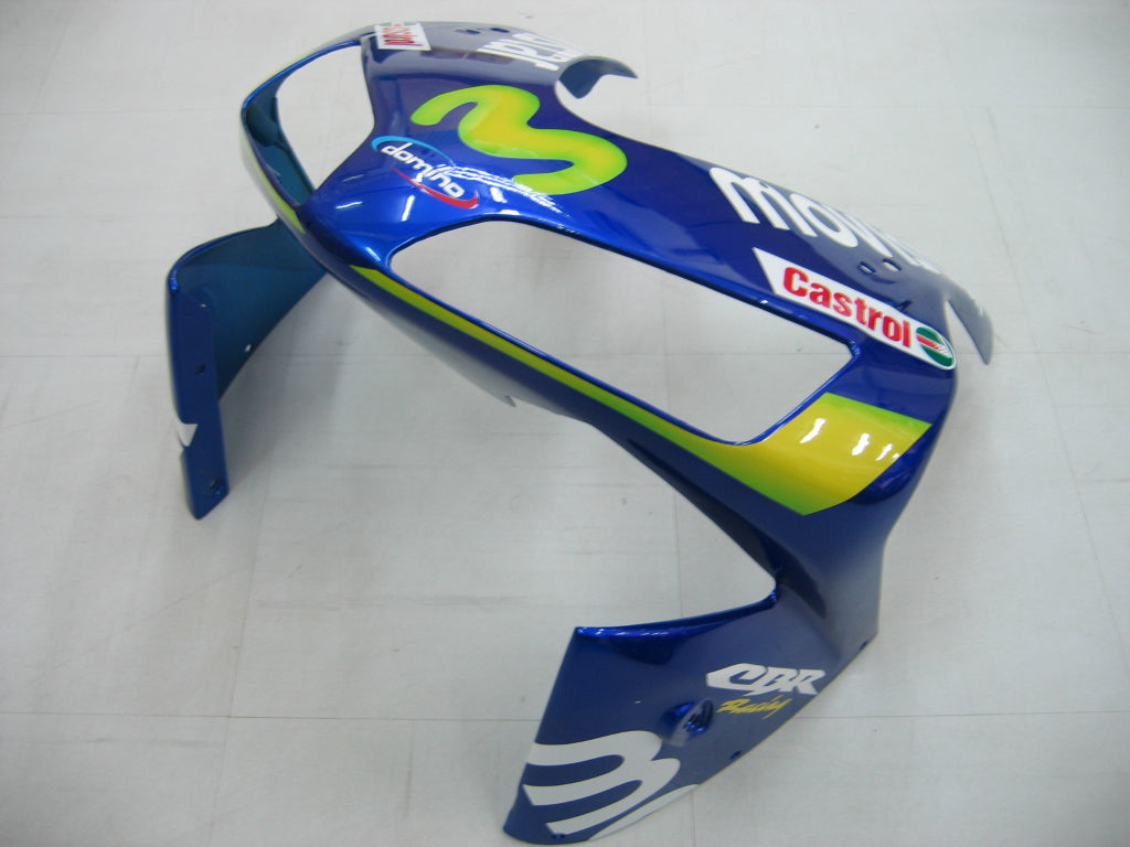 Honda CBR 600 RR Azul 2003-2004 & Carenagens Movistar Racing Verdes Genéricas