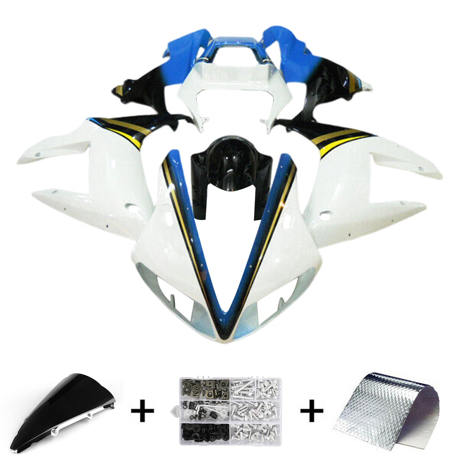 2002-2003 Yamaha Yzf 1000 R1 Kit de camerage d'injection Bodywork Plastic Abs