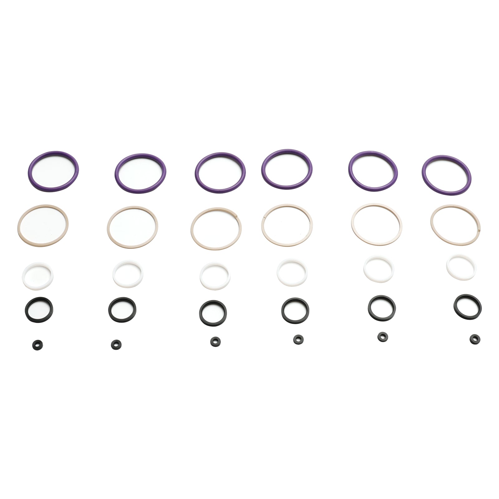 Kit de junta tórica de sellado de inyectores de combustible de 6 uds compatible con Caterpillar C7 compatible con CAT C7 interno