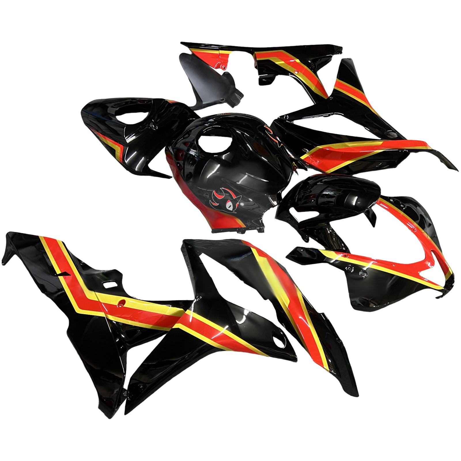 Injektionsmässa Kit Bodywork Plastic ABS för Honda CBR600RR 2007-2008 F5