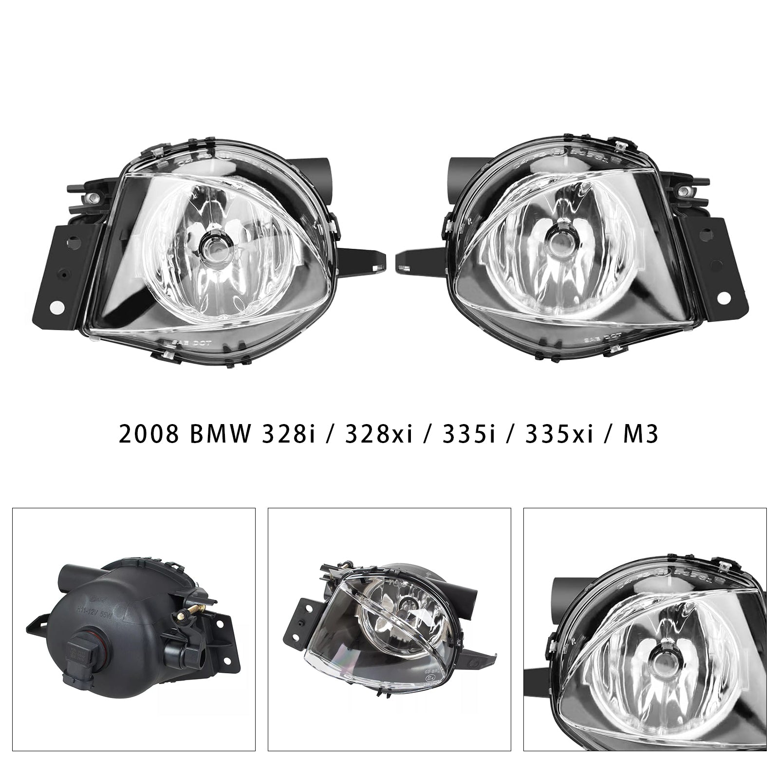 2008 BMW 328i/328xi/335i/335xi/M3 paar mistlampen voor met lampen 63176948373 63176948374