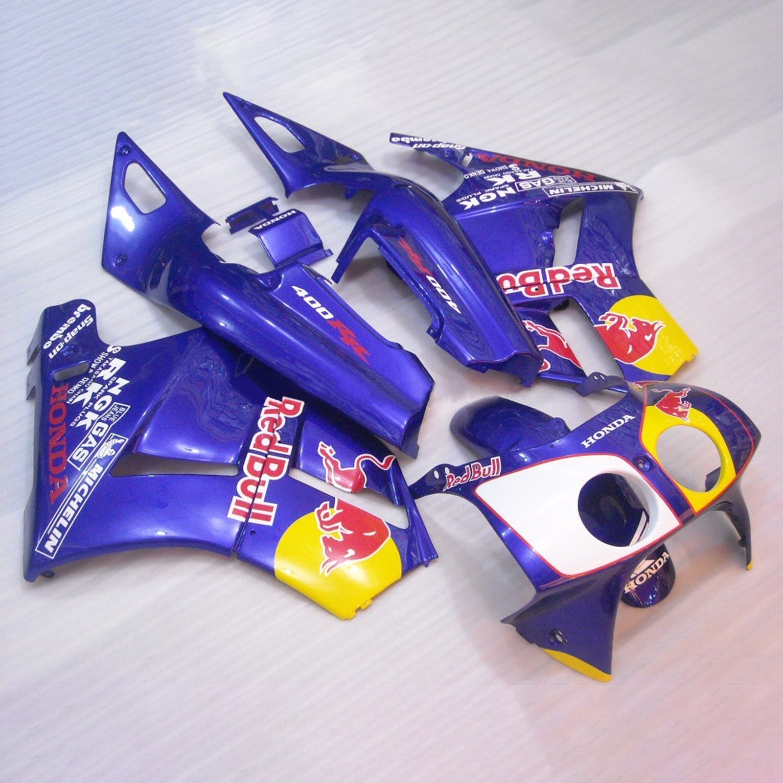 1988-1992 Honda VFR400R NC30 injektionsmässa kit Bodywork Plastic ABS #102