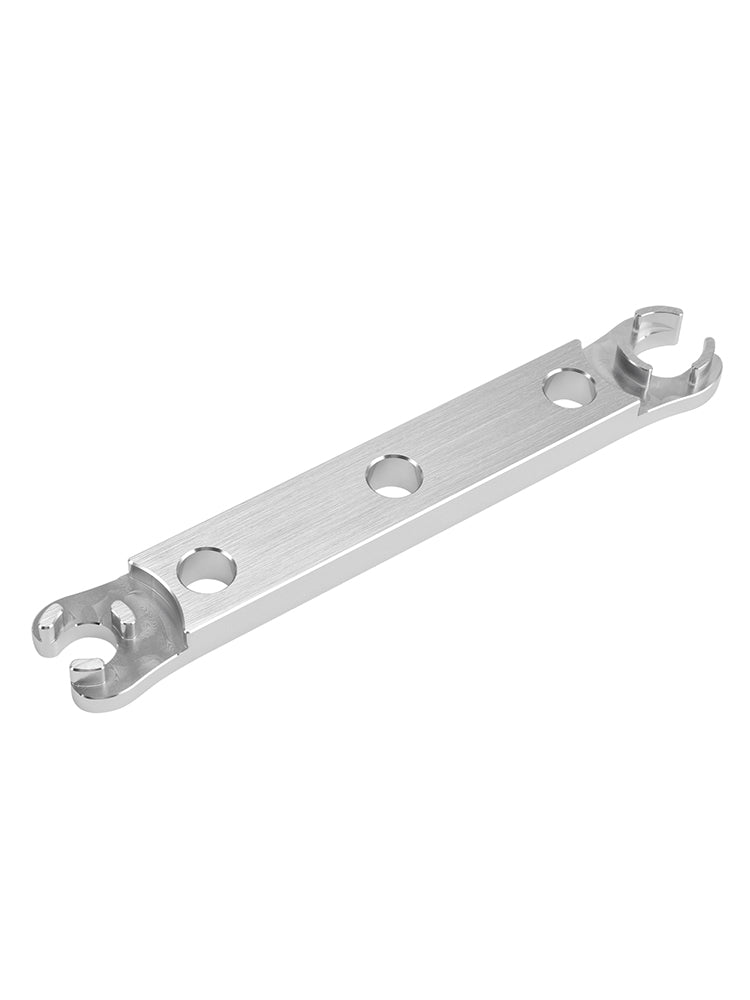 Verwijderingssleutel van aluminium onderdop. Gereedschap gebruikt voor het opnieuw opbouwen van de DVO Saphire/Onyx-vork