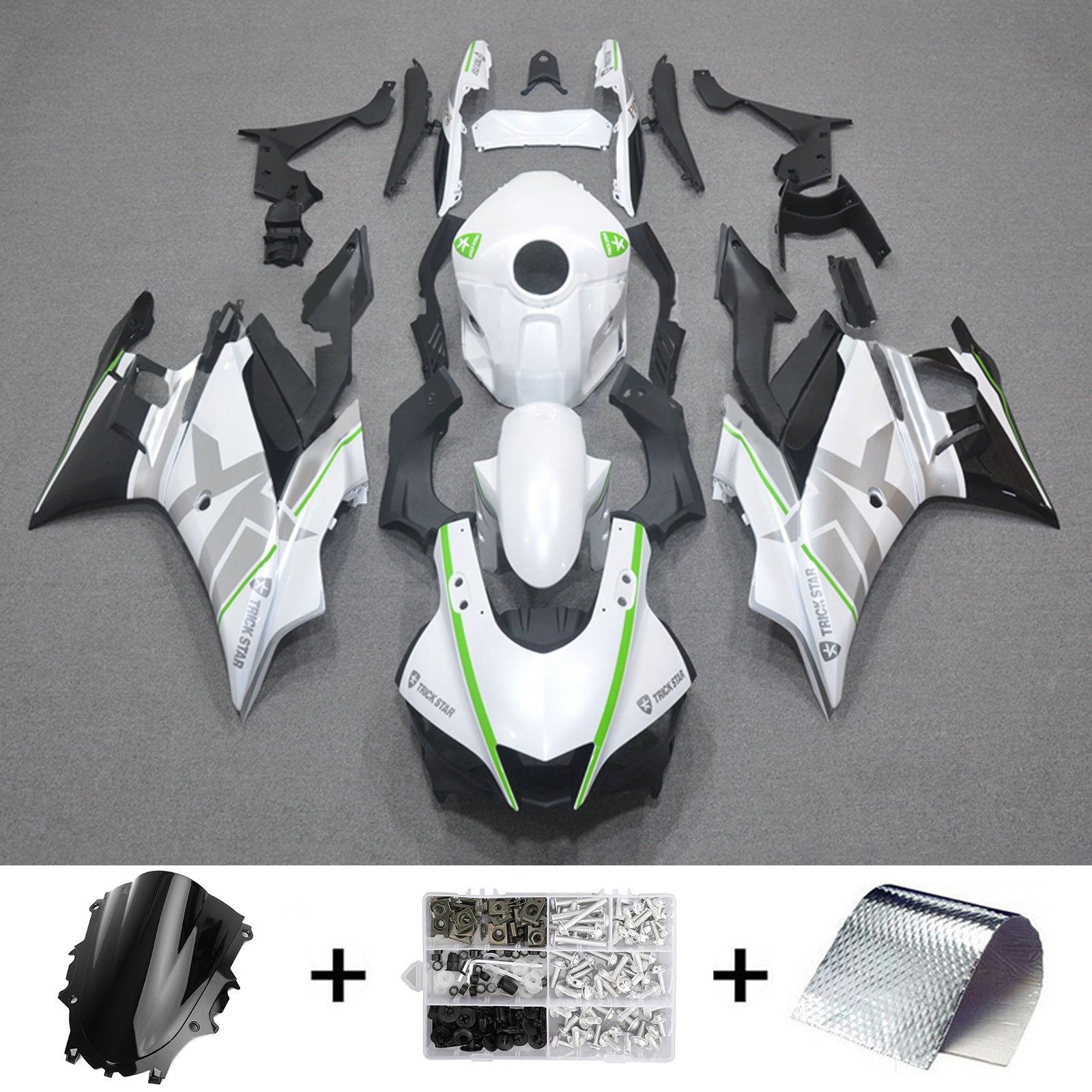 2019-2021 YAMAHA YZF-R3 R25 injektionsmässa kit Bodywork Plastic ABS