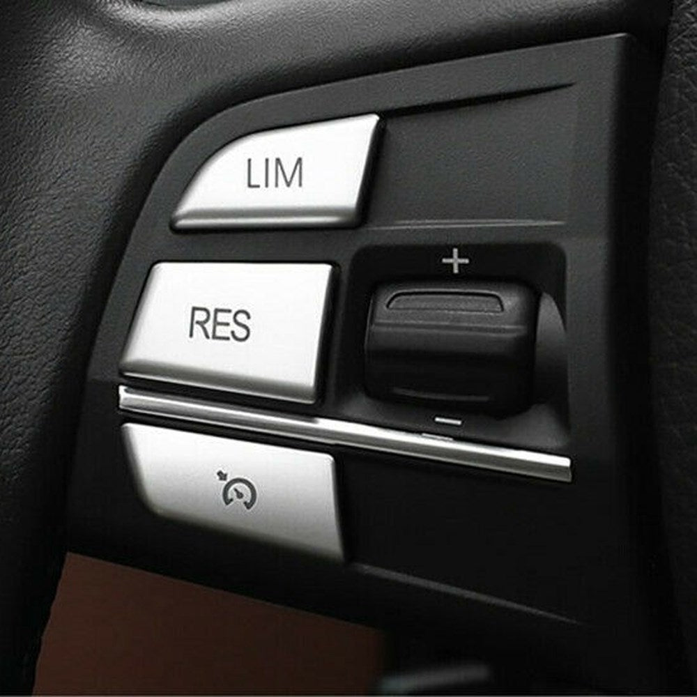 7x Steering Wheel Button Trim Cover Fit For BMW X3 F25(11-17)X4 F26(14-17)B