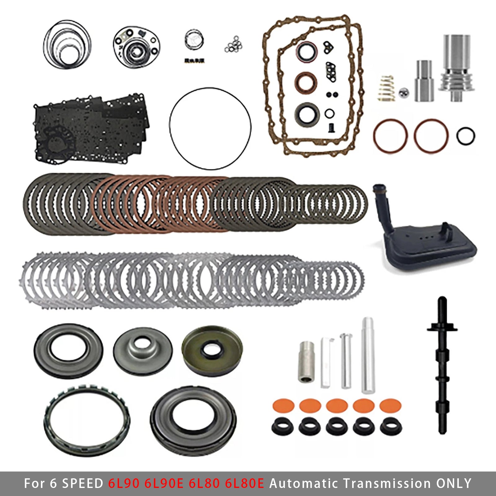 6L90 6L90E 6L80 6L80E Transmission Master Rebuild KIT W/ Pistons Filter Friction