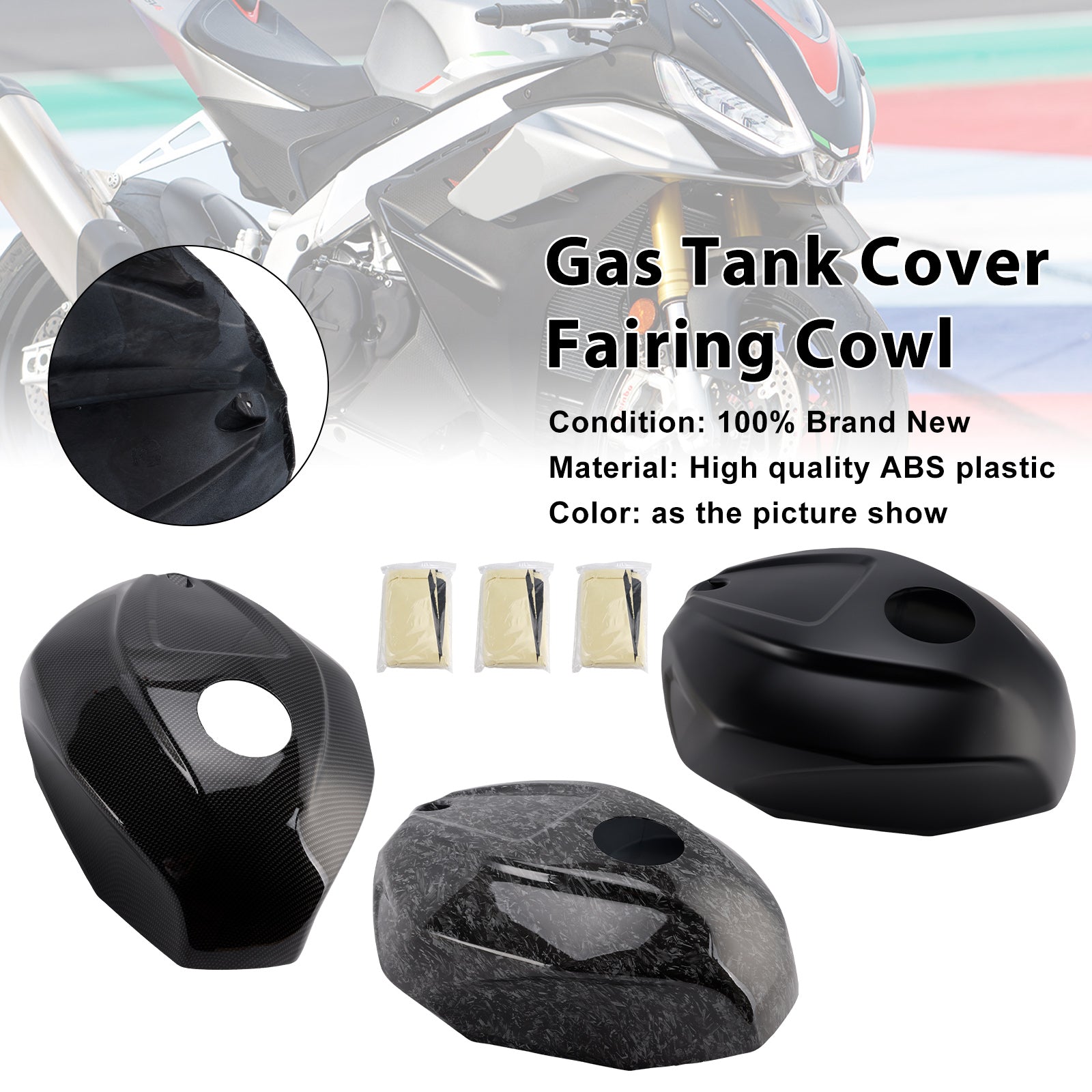 Capot de carénage de garniture de couvercle de réservoir d'essence Aprilia RSV4 2021-2024