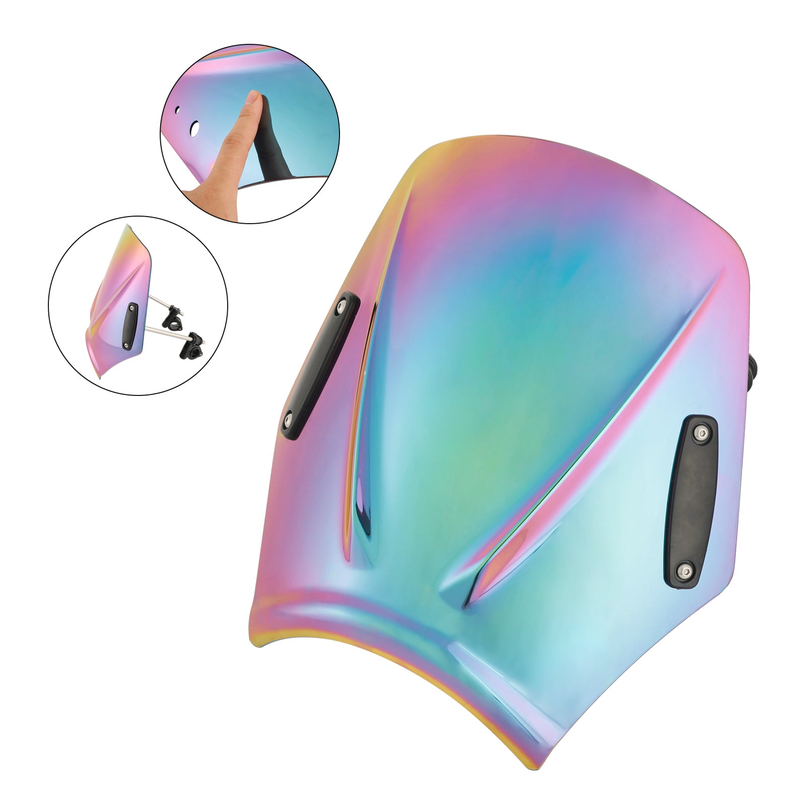 Motorfiets met 22mm/7/8" stuur Windscherm Windscherm Universeel