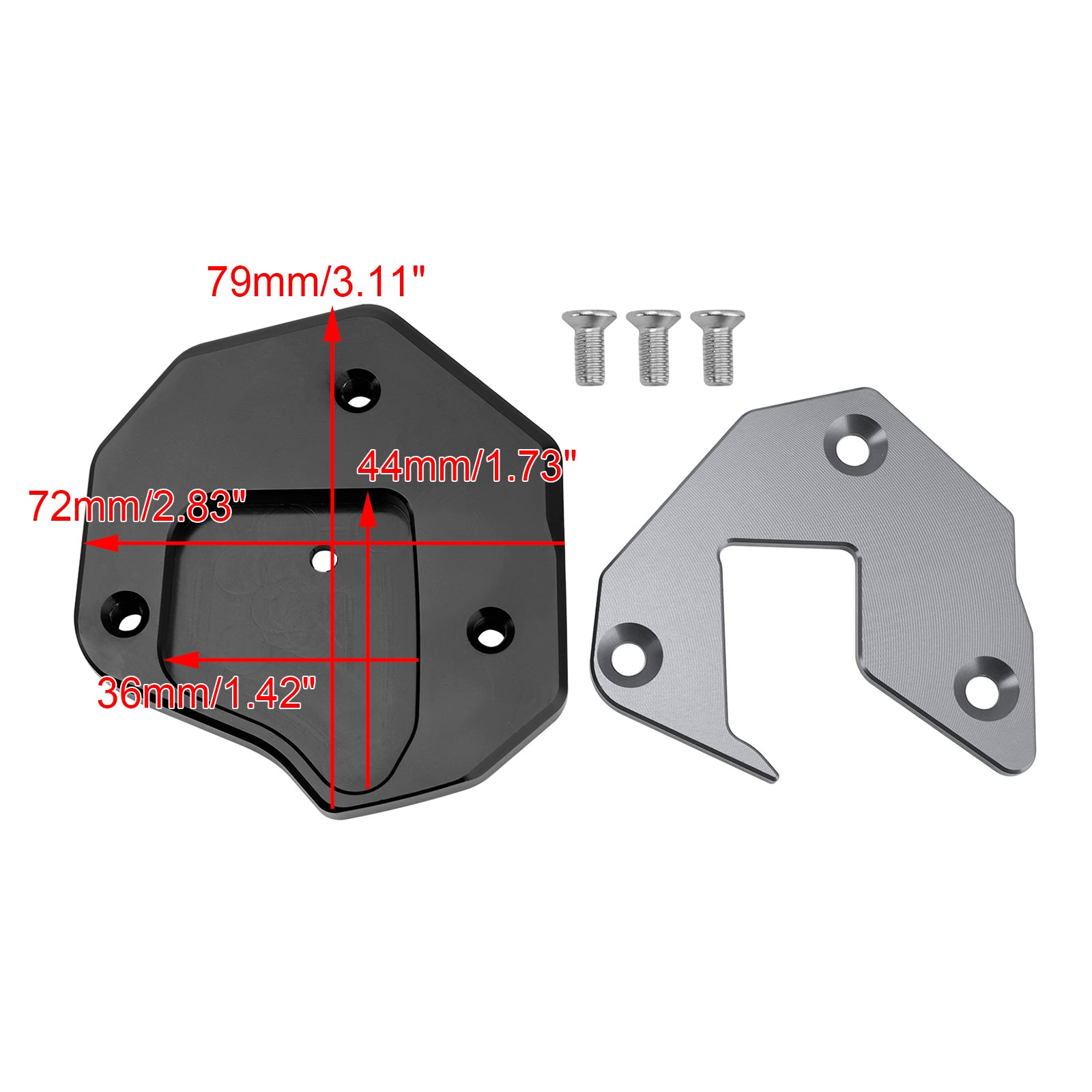 2008-2020 Suzuki GSXR1300R Kickstand Enlarge Plate Pad