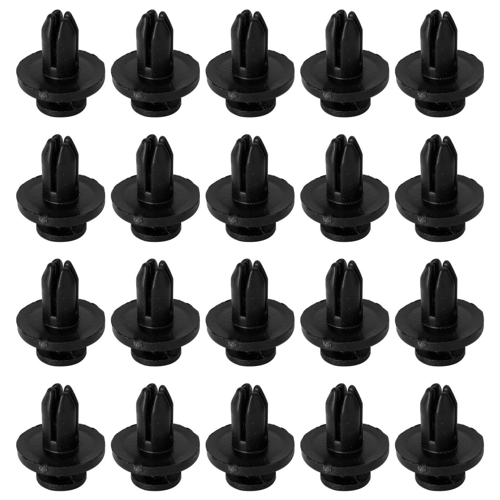 20x 6mm kapotážová klipová skrutka Nivets Panel Tink pre Suzuki GSX, Burgman, V-Strom