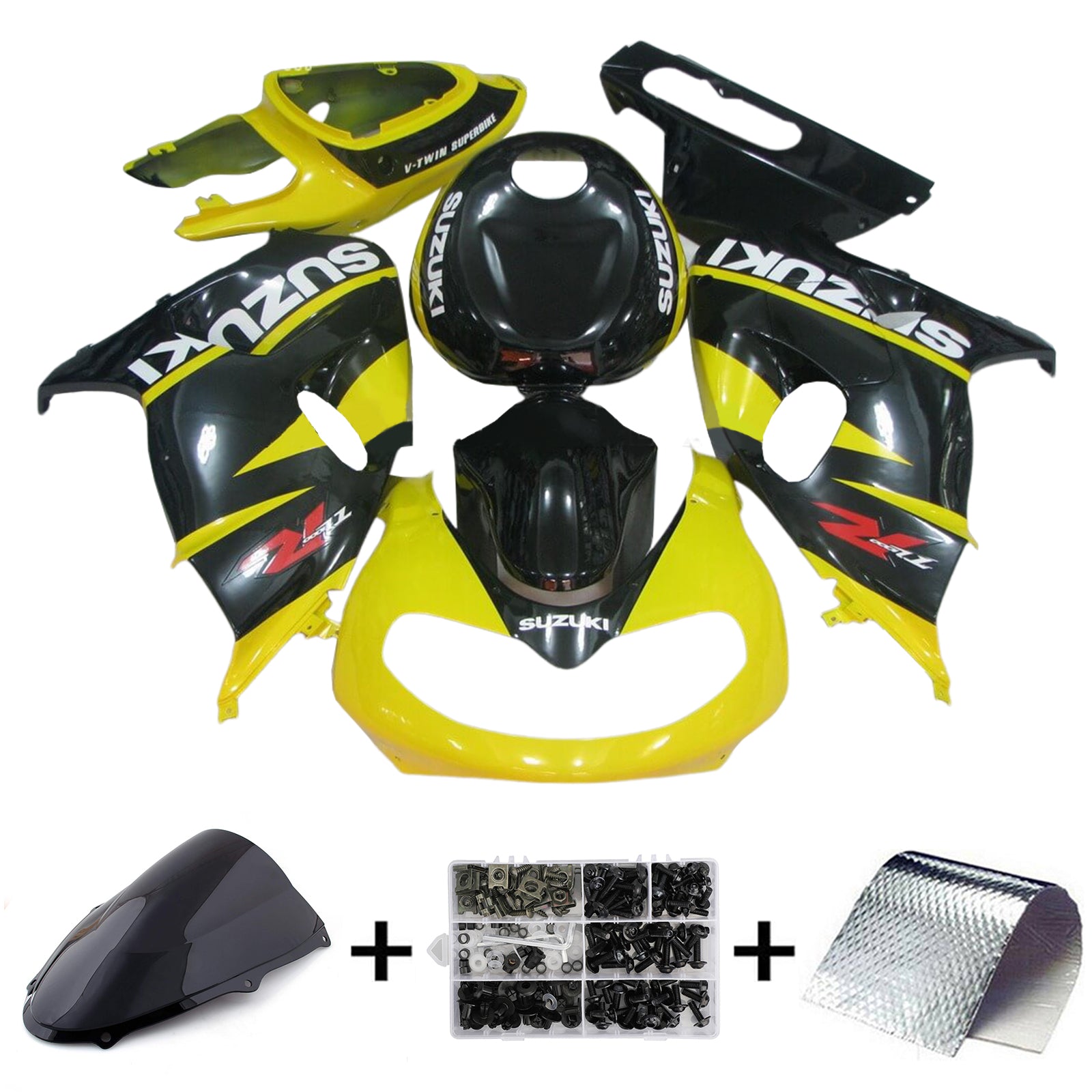 1998-2003 Suzuki TL1000R Kit de camerage d'injection de carrosserie en plastique Abs