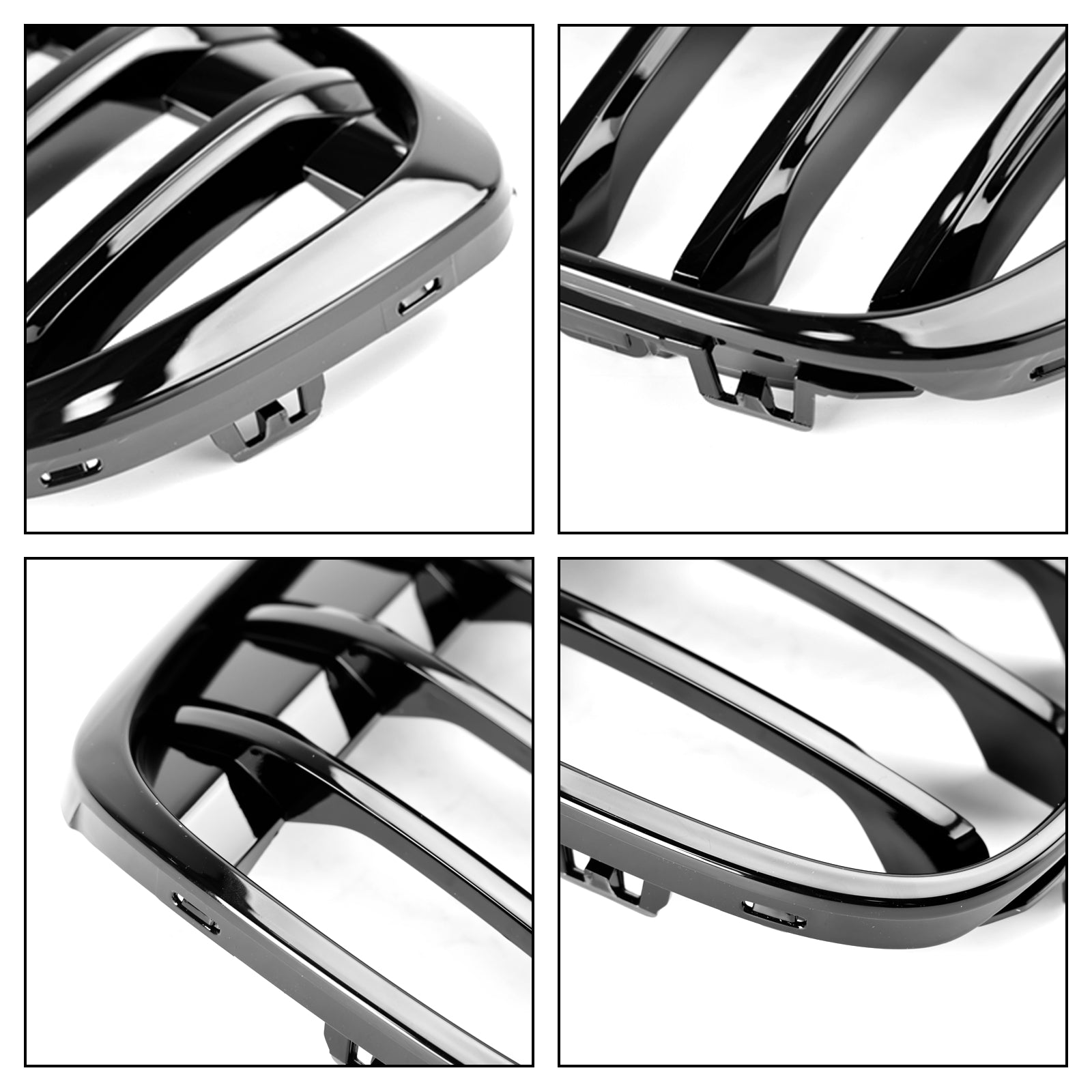 2016-2018 BMW X1 F48 F49 Glanzend Zwart Front Nieren Grill 2 STUKS