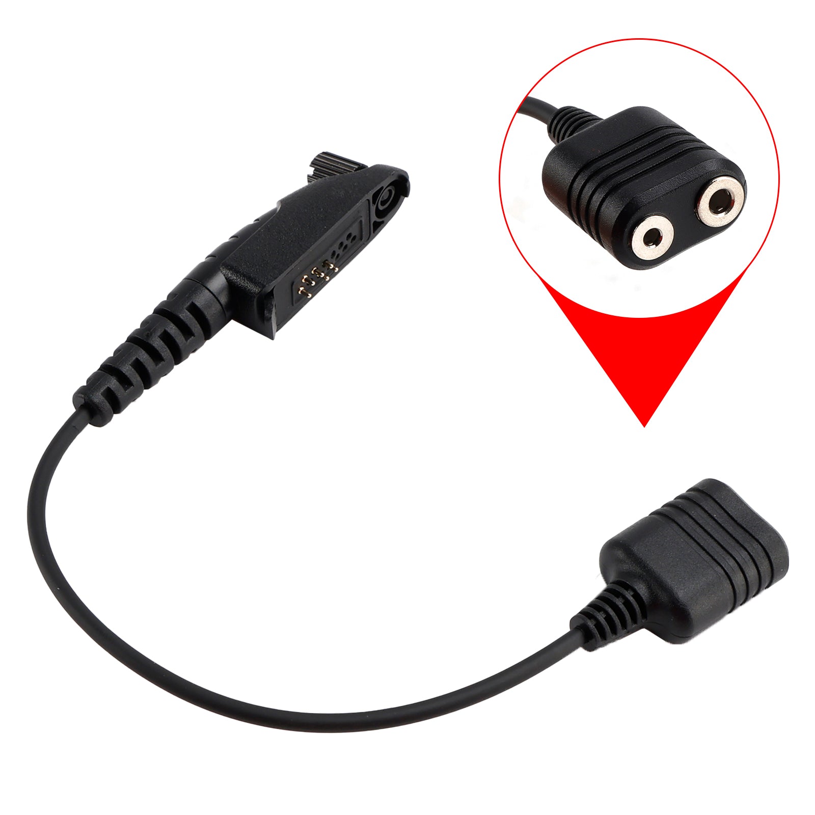 K Interface Headset Port Converter Cable for GP328plus GP338plus GP344 GP388