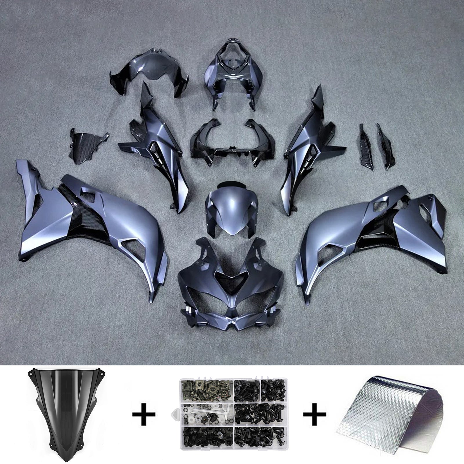 2019-2025 Kawasaki Ninja ZX-25R Amotopart Injection Fairing Kit Bodywork ABS #104