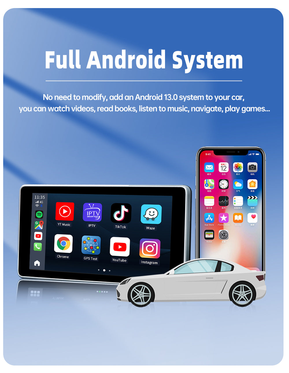 Carlinkit Carplay AI Box Plus Android 13 8+128GB draadloze auto Bluetooth-adapter