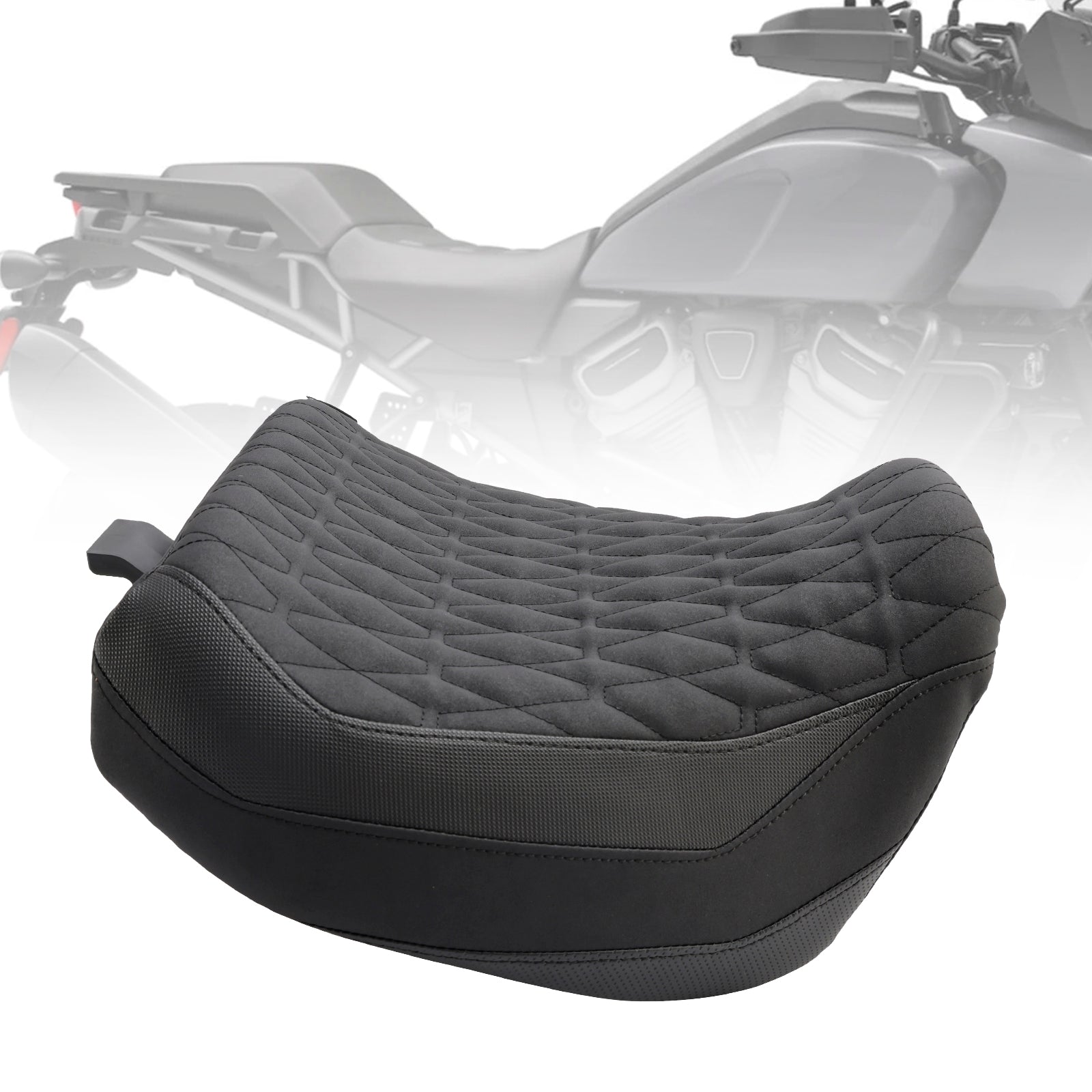 2021-2023 Pan America 1250 Asiento delantero Raider Cojín del conductor Pu Negro