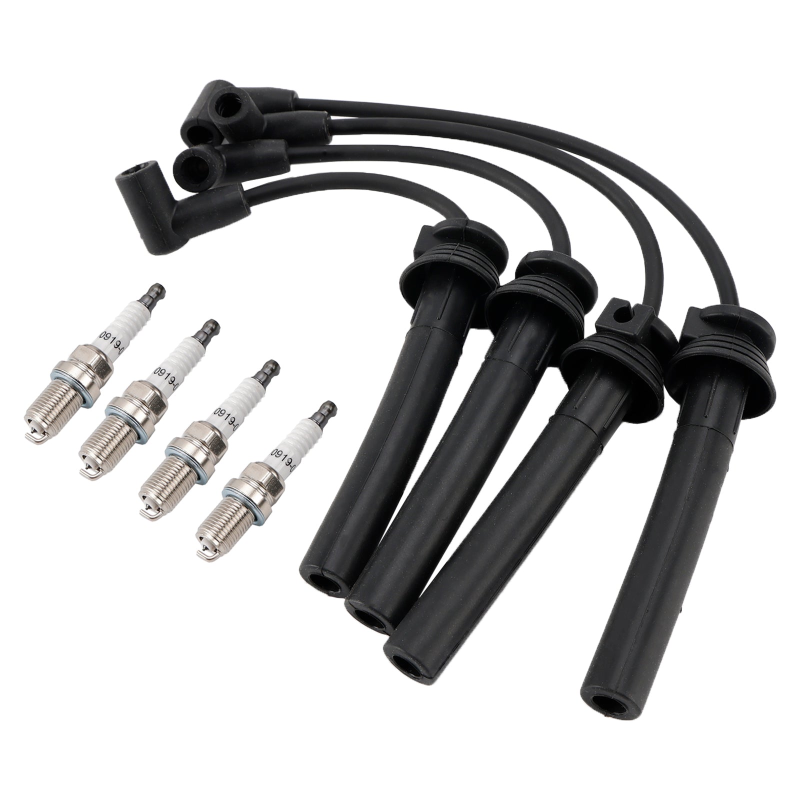 4PCS Spark Plugs Wire Set 54058 For Mini Cooper S 2002-2008-L4 1.6L