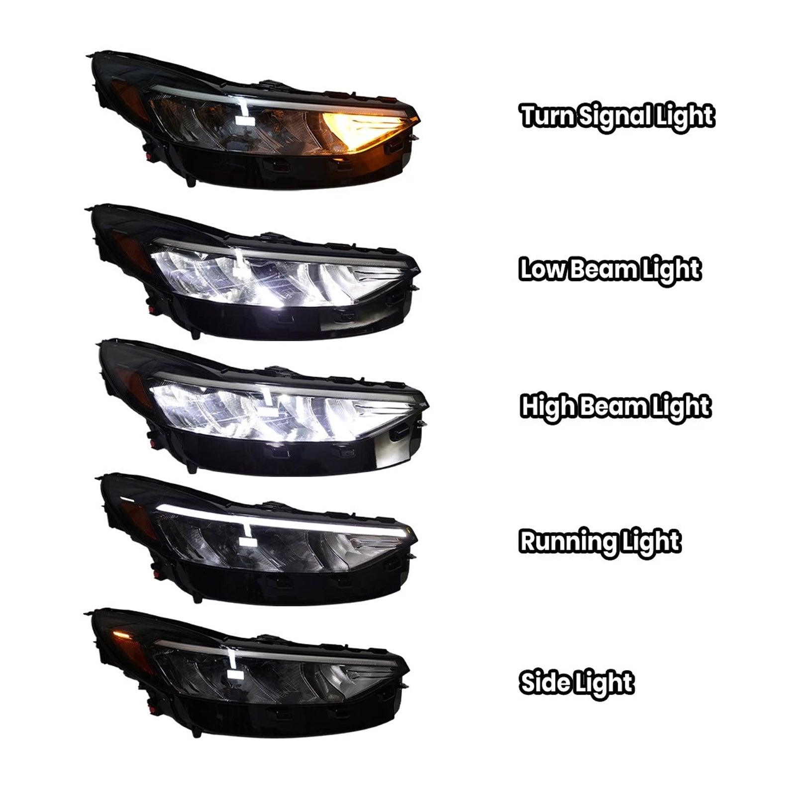 Right LED Headlight Assembly PJ6Z13008C For Ford Escape 2023-2025