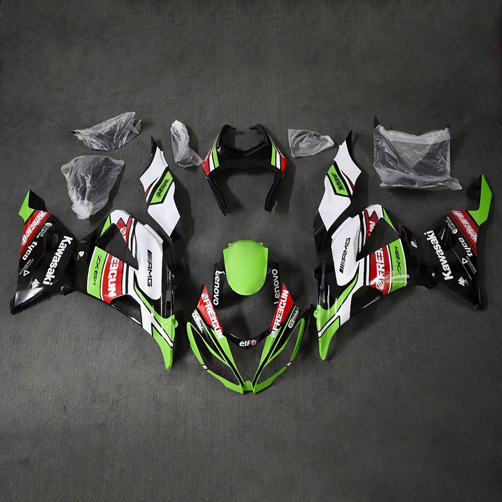 Injection Fairing Kit Bodywork Plastic ABS fit For Kawasaki ZX6R 636 2013-2018